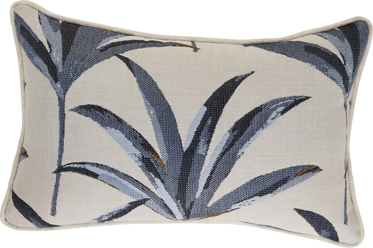 Martinique Beach Blue Indoor/Outdoor Accent Pillow