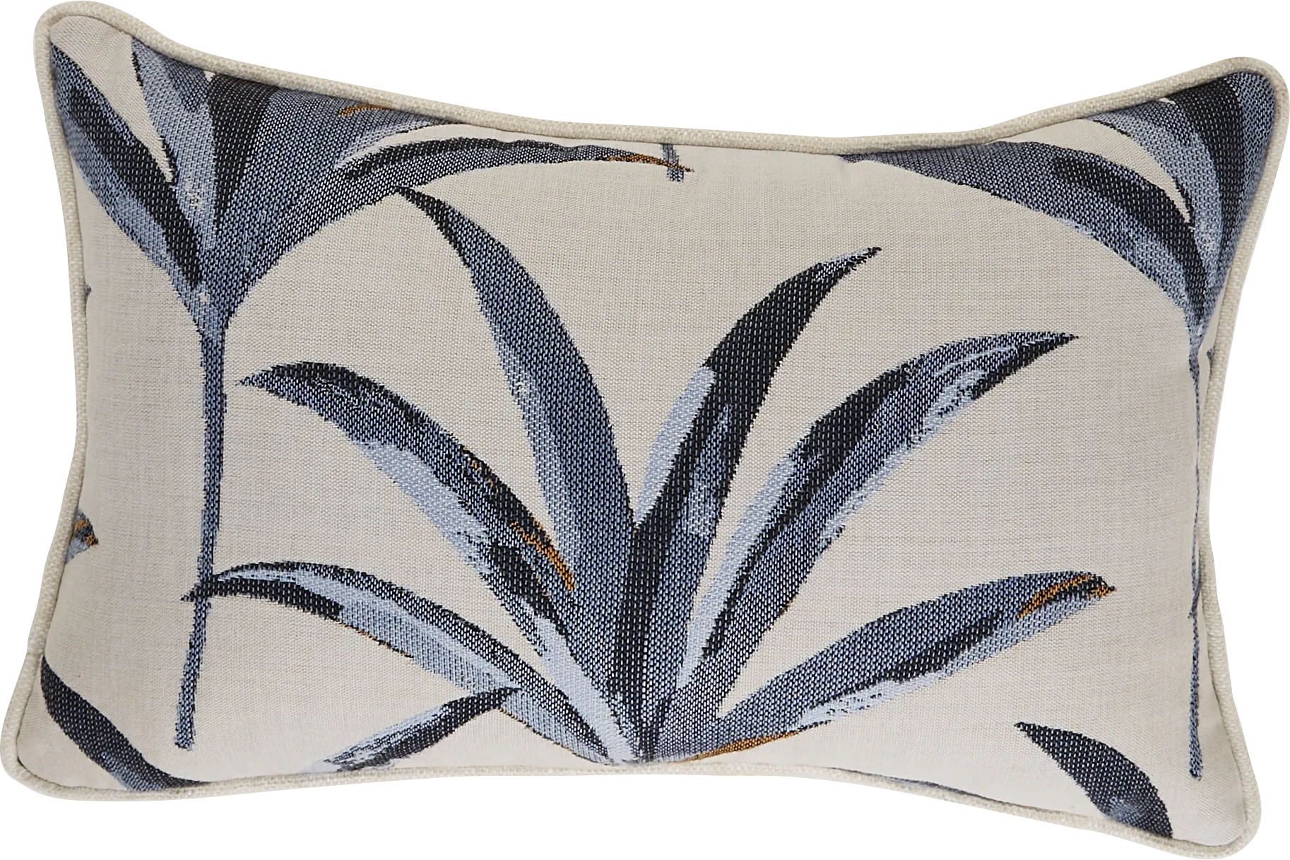 Martinique Beach Blue Indoor/Outdoor Accent Pillow - Image 1