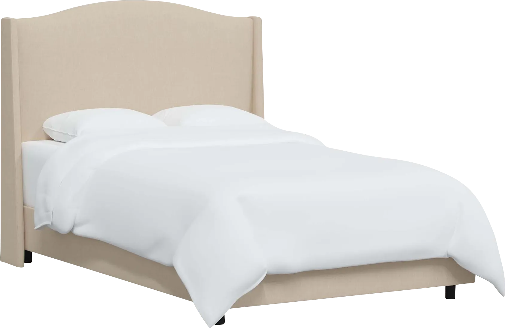 Alvena Beige Queen Bed - Thumbnail - Image 1