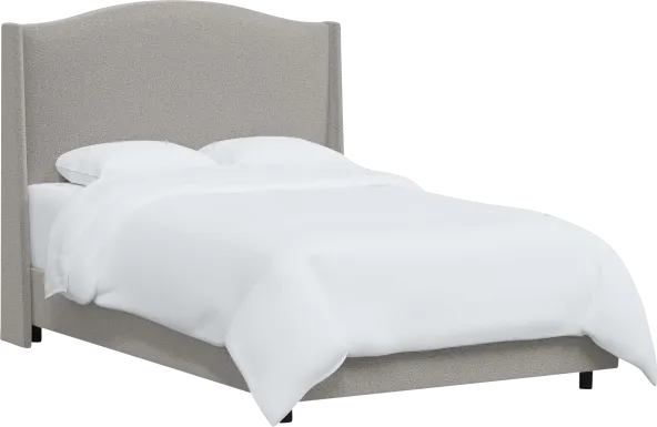 Alvena Light Gray Twin Bed