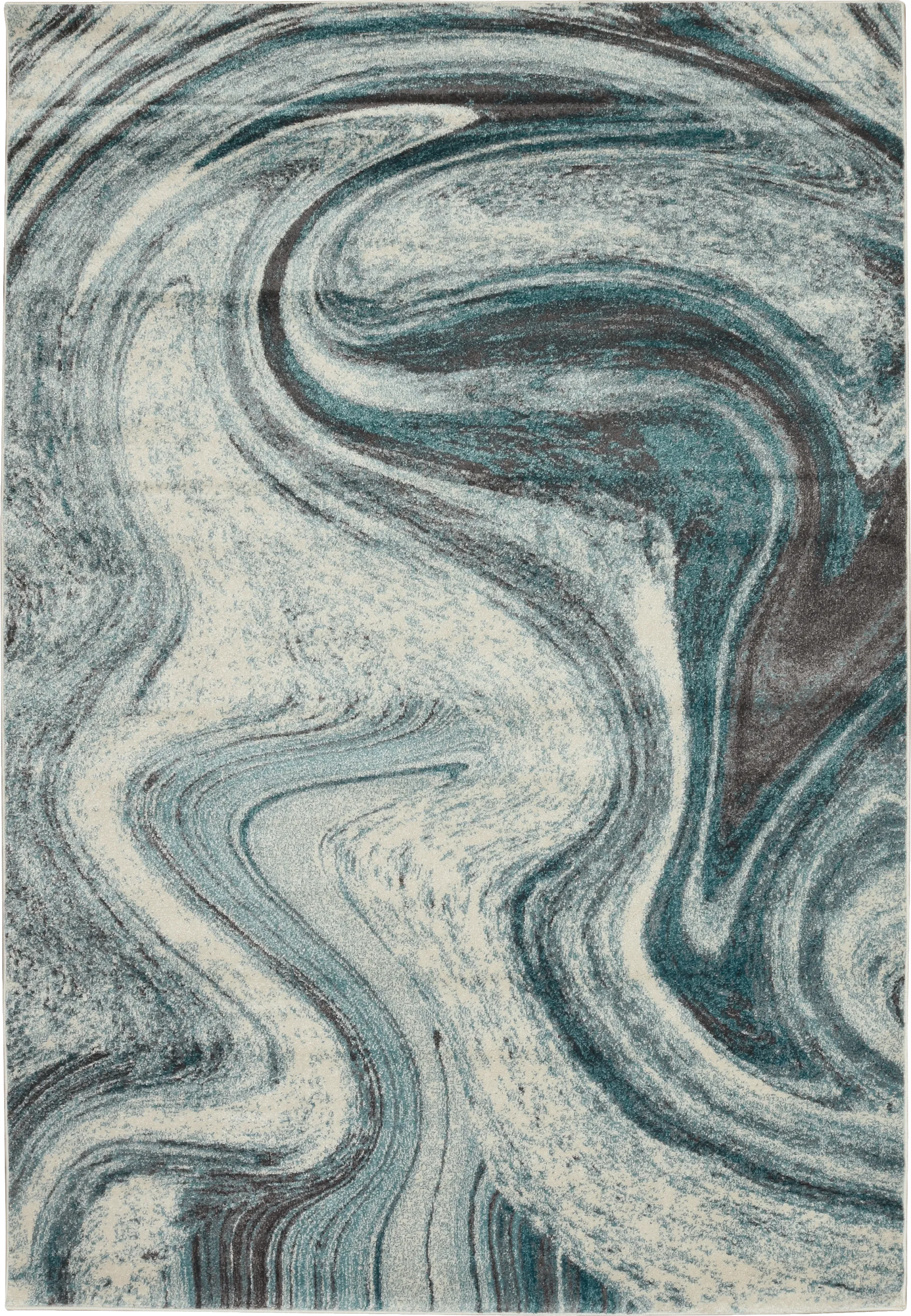 Gatimar Teal 5'3 x 7'7 Rug - Image 1