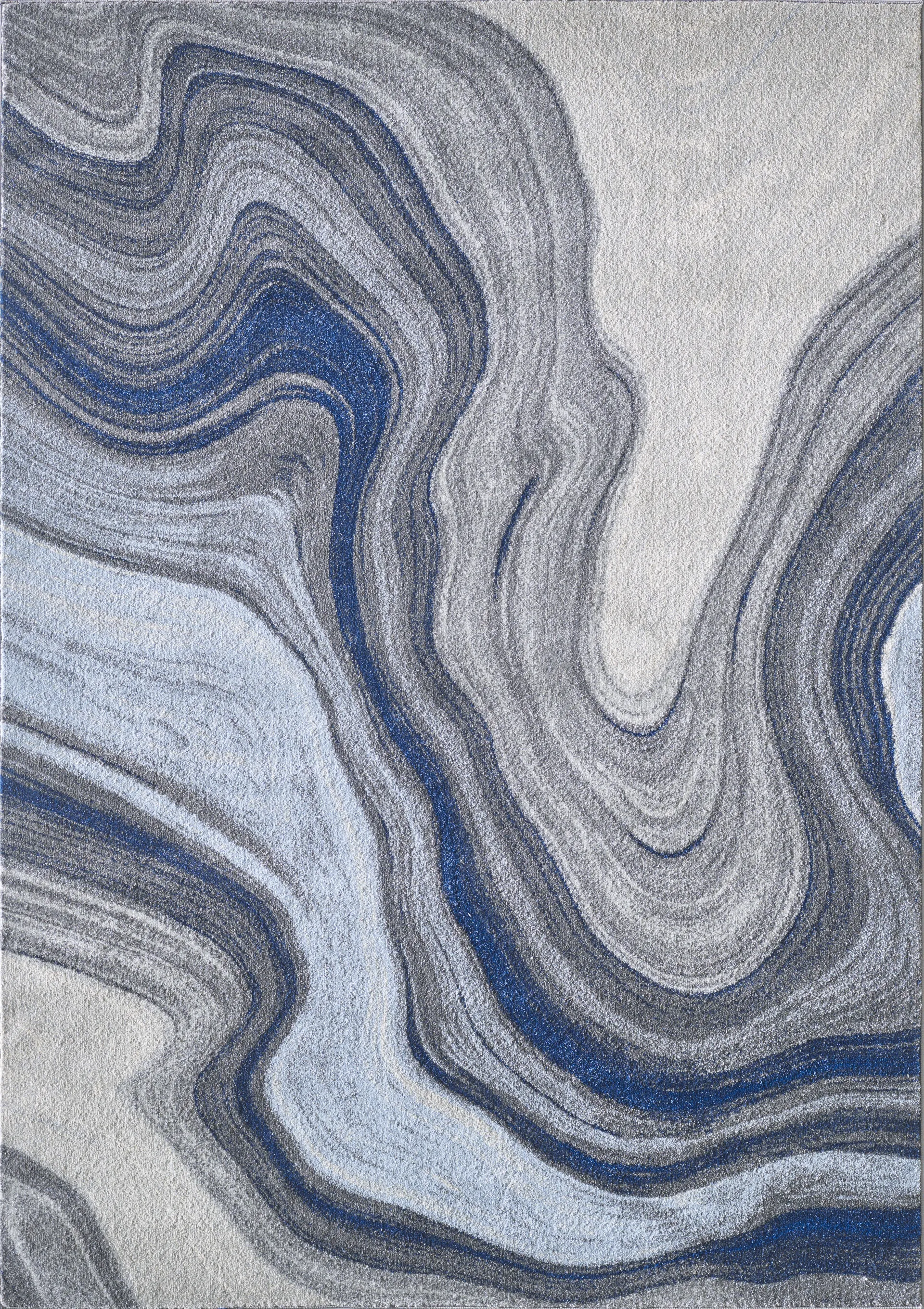 Maranigan Blue/Gray 6'7 x 9'6 Rug - Image 1