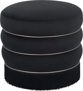 Fusteria Black Ottoman