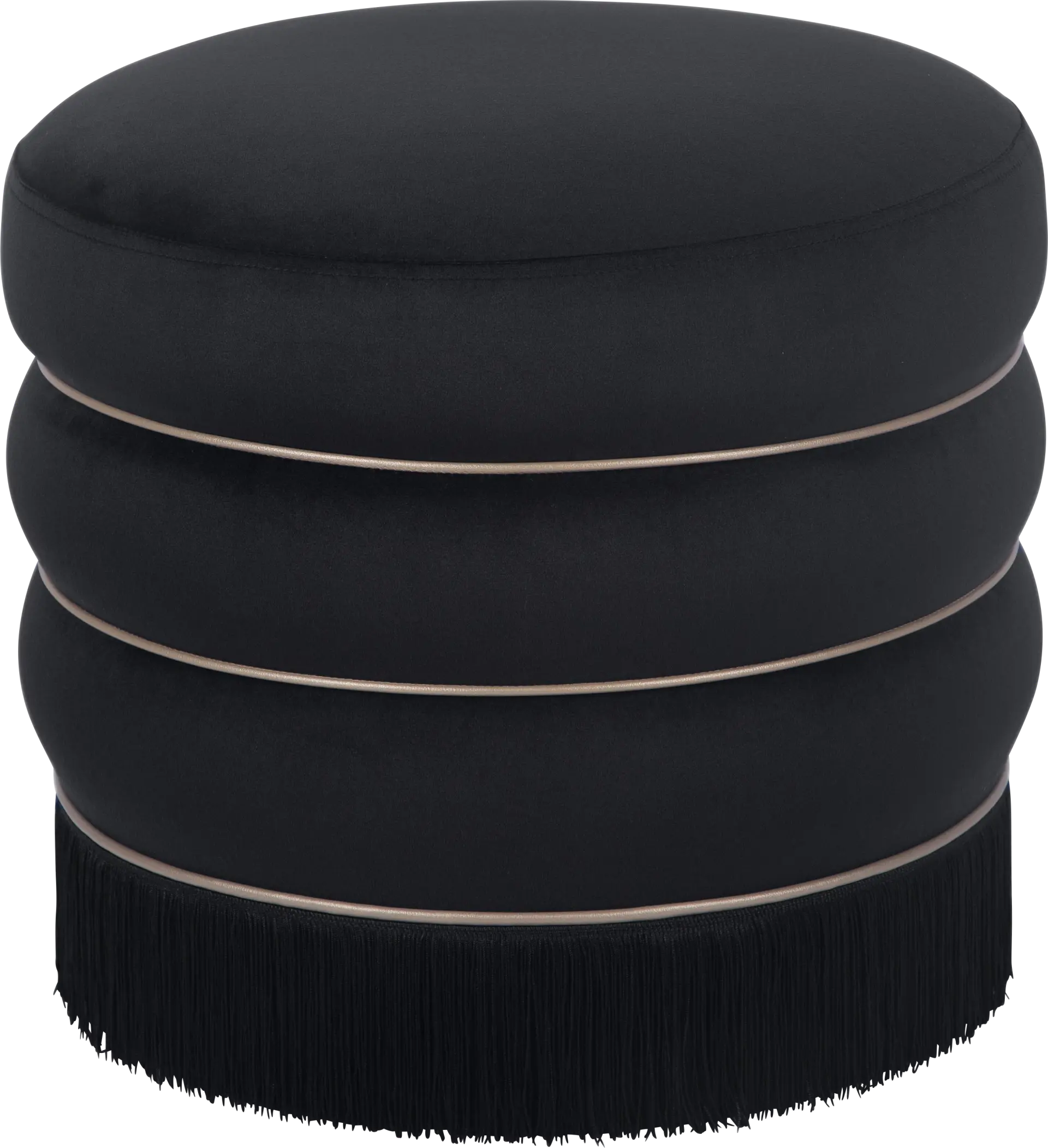 Fusteria Black Ottoman