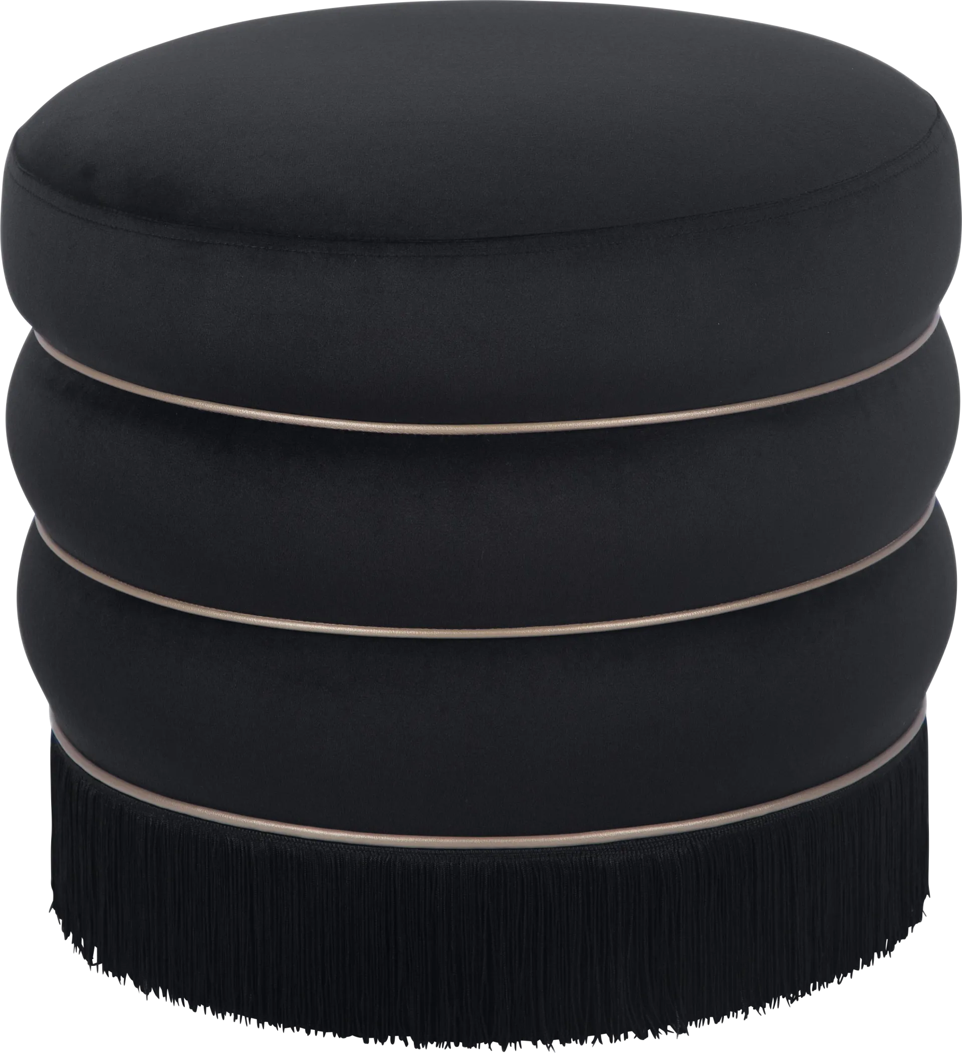 Fusteria Black Ottoman - Image 1