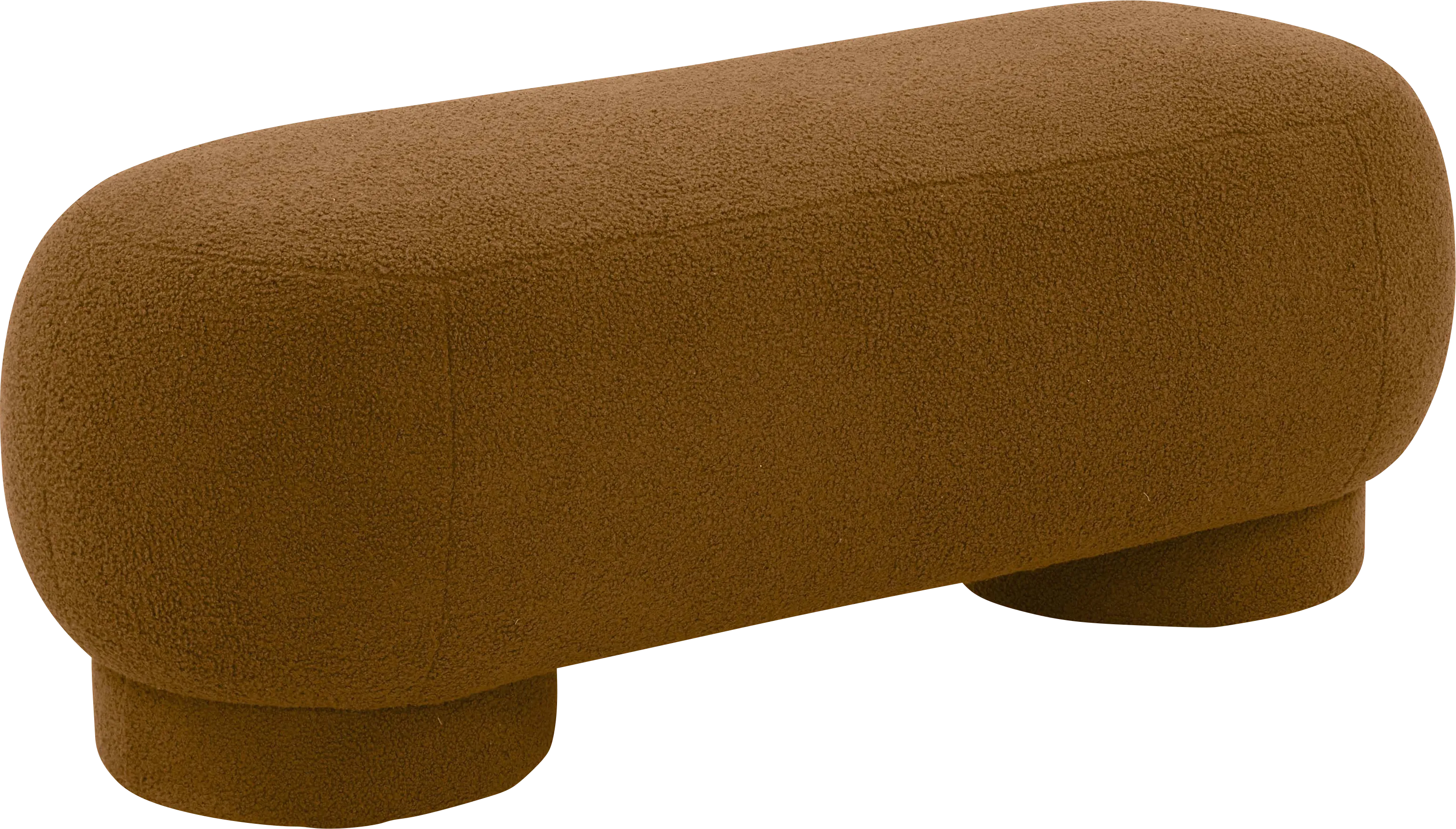 Zacate Brown Ottoman - Thumbnail - Image 1