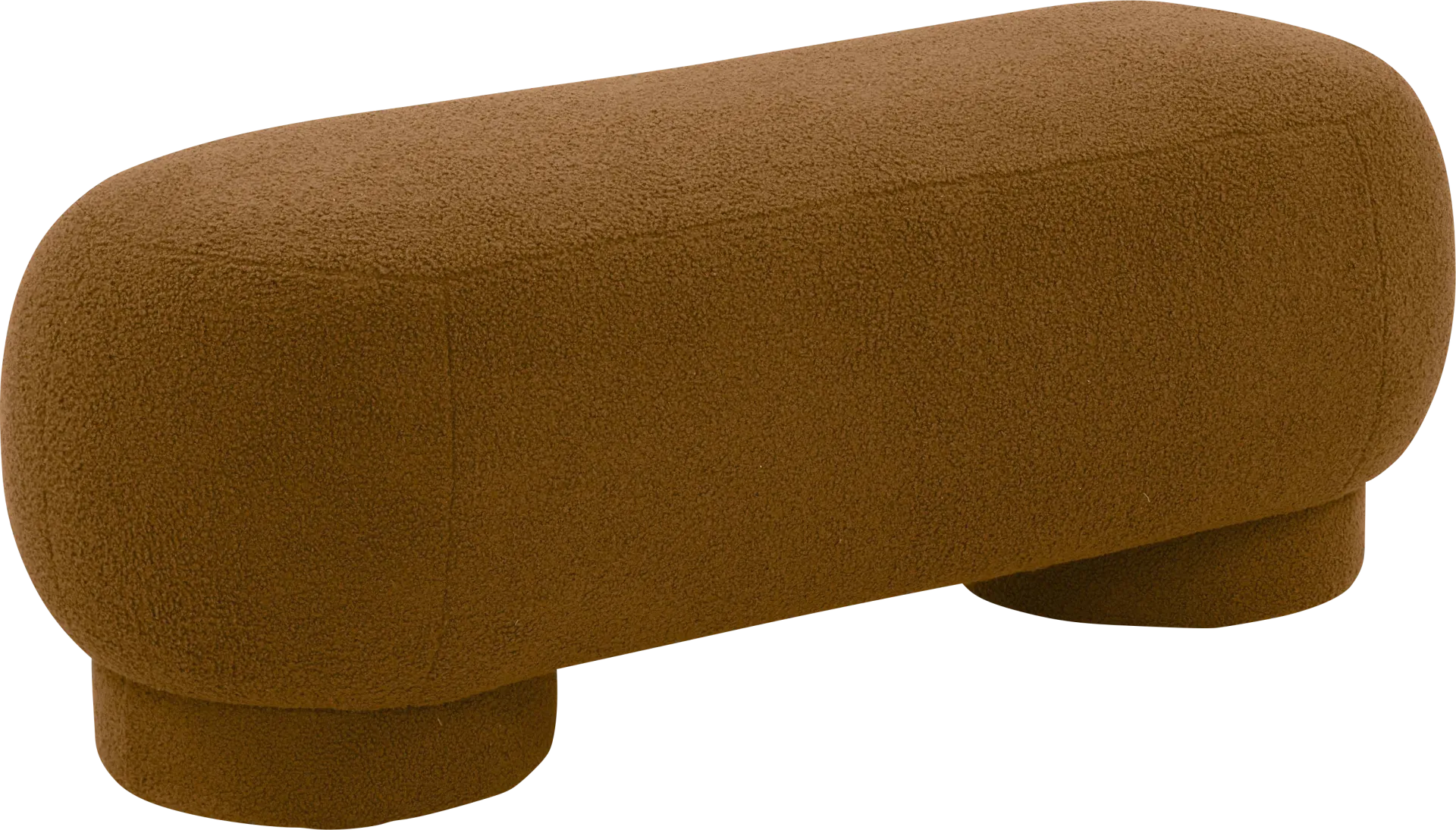 Zacate Brown Ottoman - Image 1