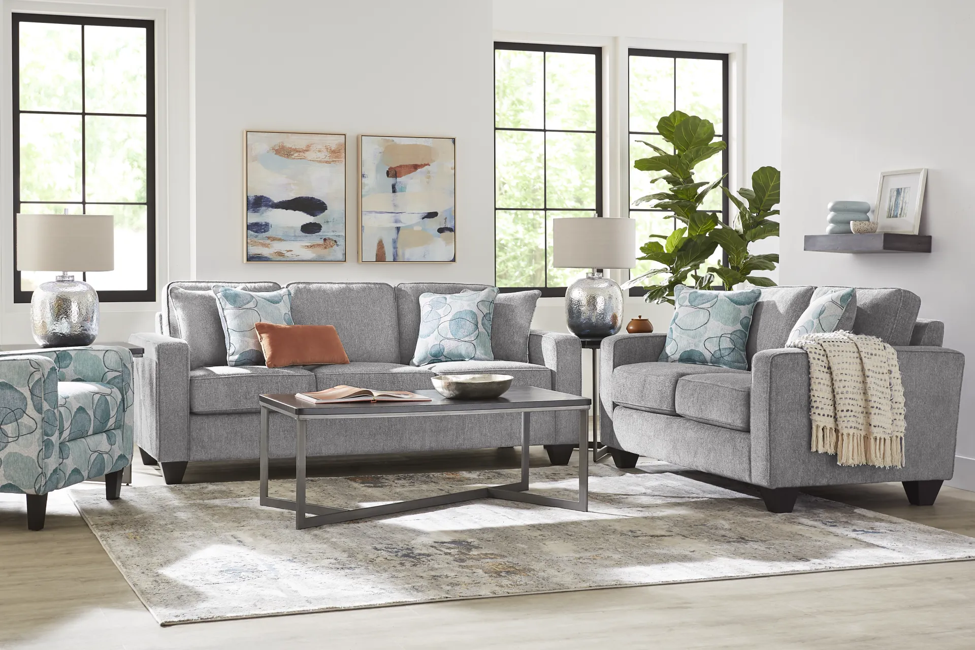 Alanis Bay Gray Gel Foam Sleeper Sofa - Image 1