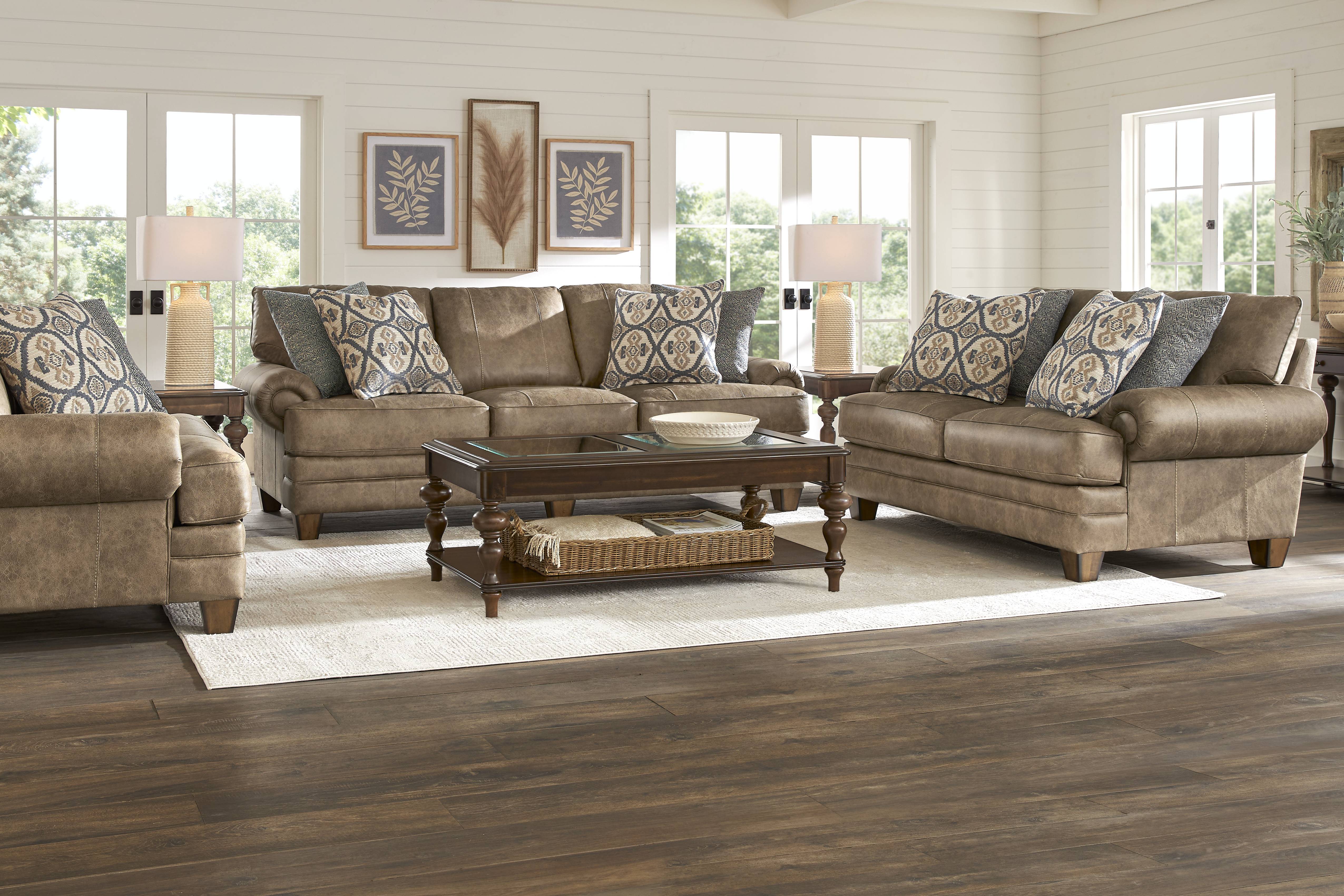 Hancock Park Brown Sofa