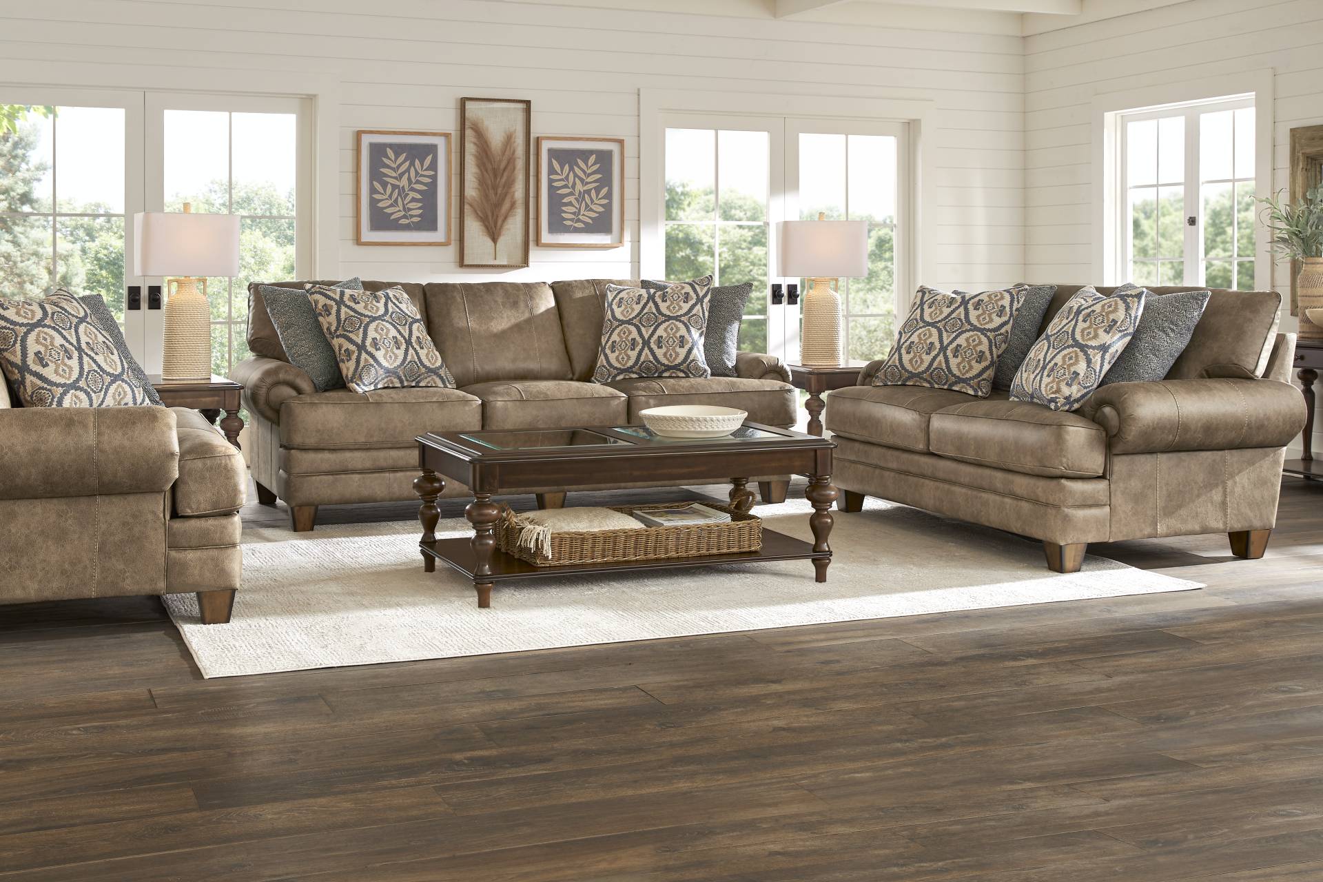 Hancock Park Brown 2 Pc Living Room full room