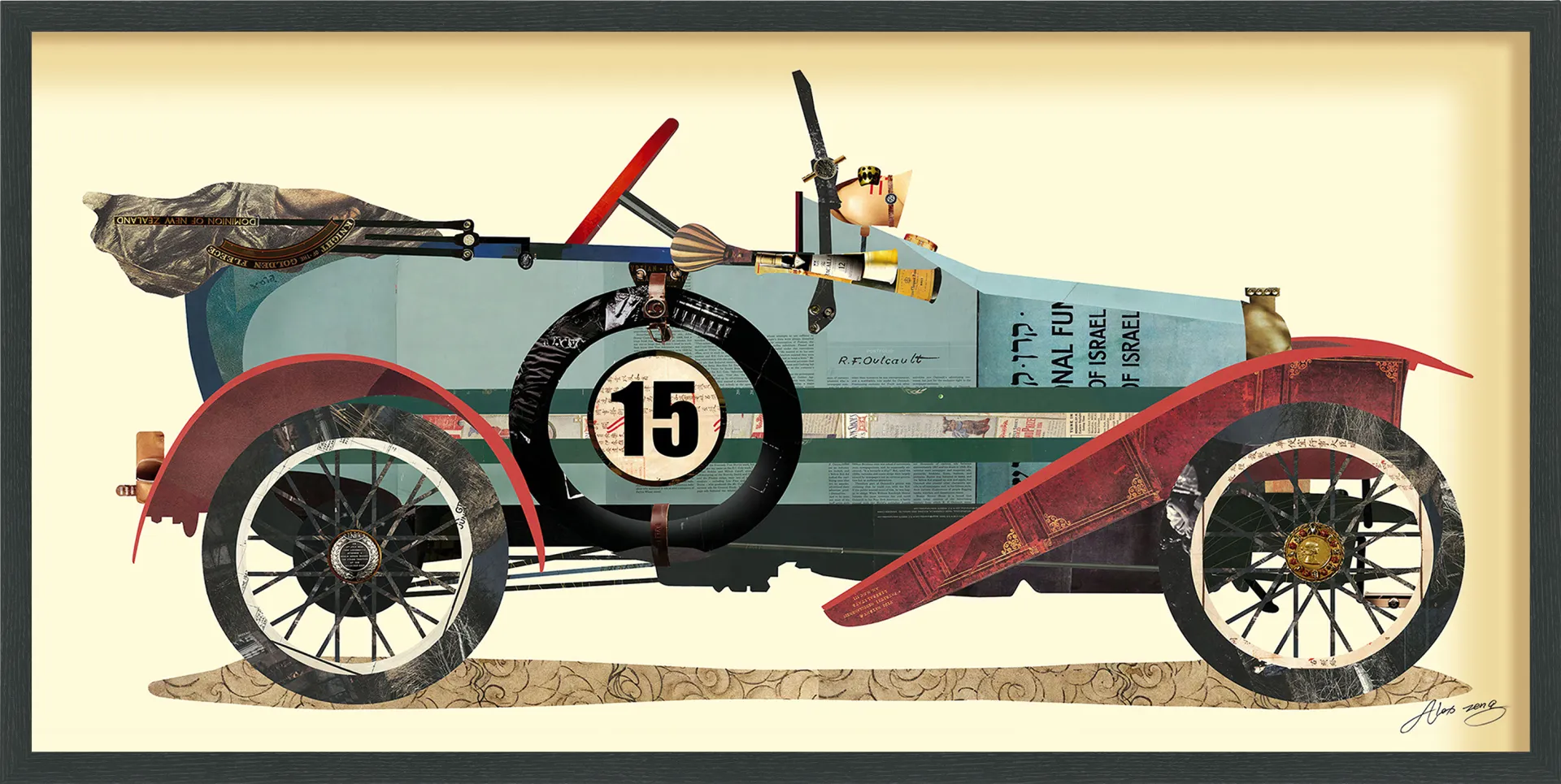 Vintage Era Car Artwork - Image 1