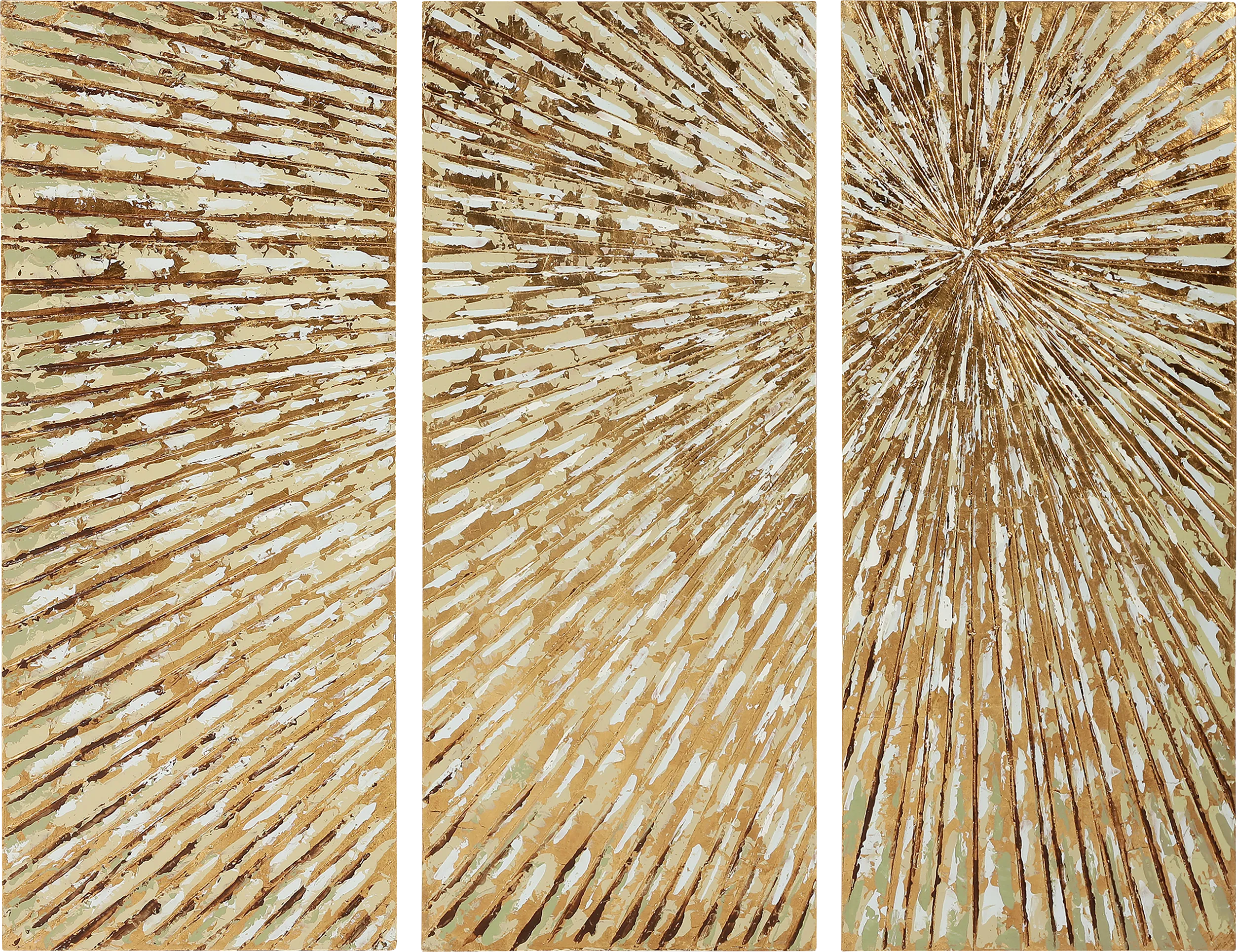 Revealing Light Gold Artwork, Set of 3 - Thumbnail - Image 1