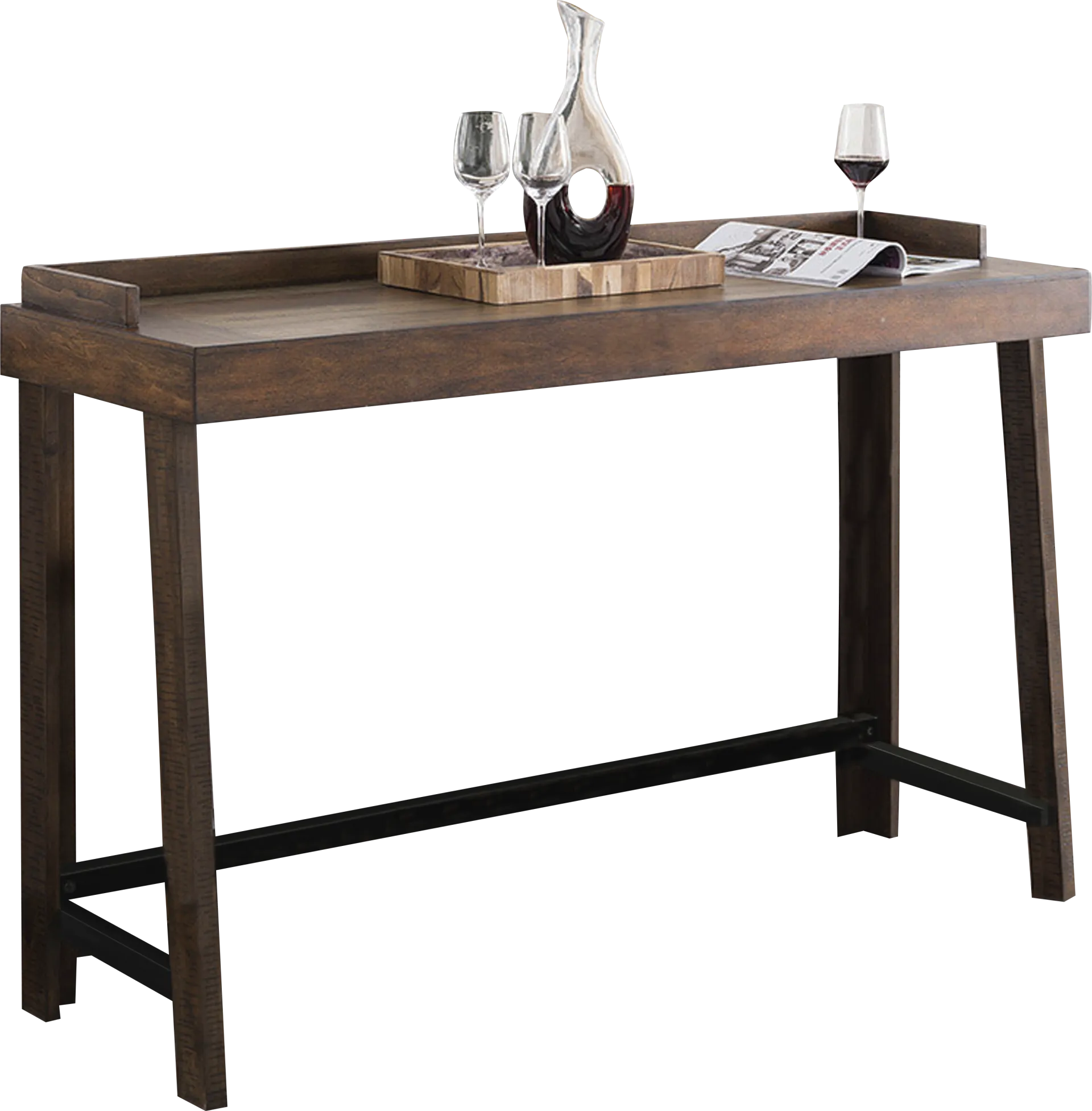 Cedar Creek Brown Counter Height Sofa Table - Image 1