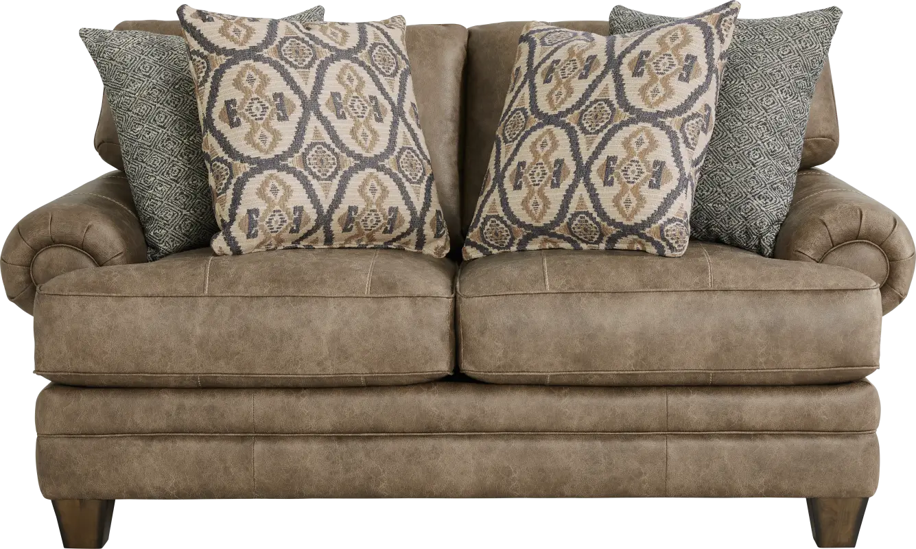 Hancock Park Brown Loveseat