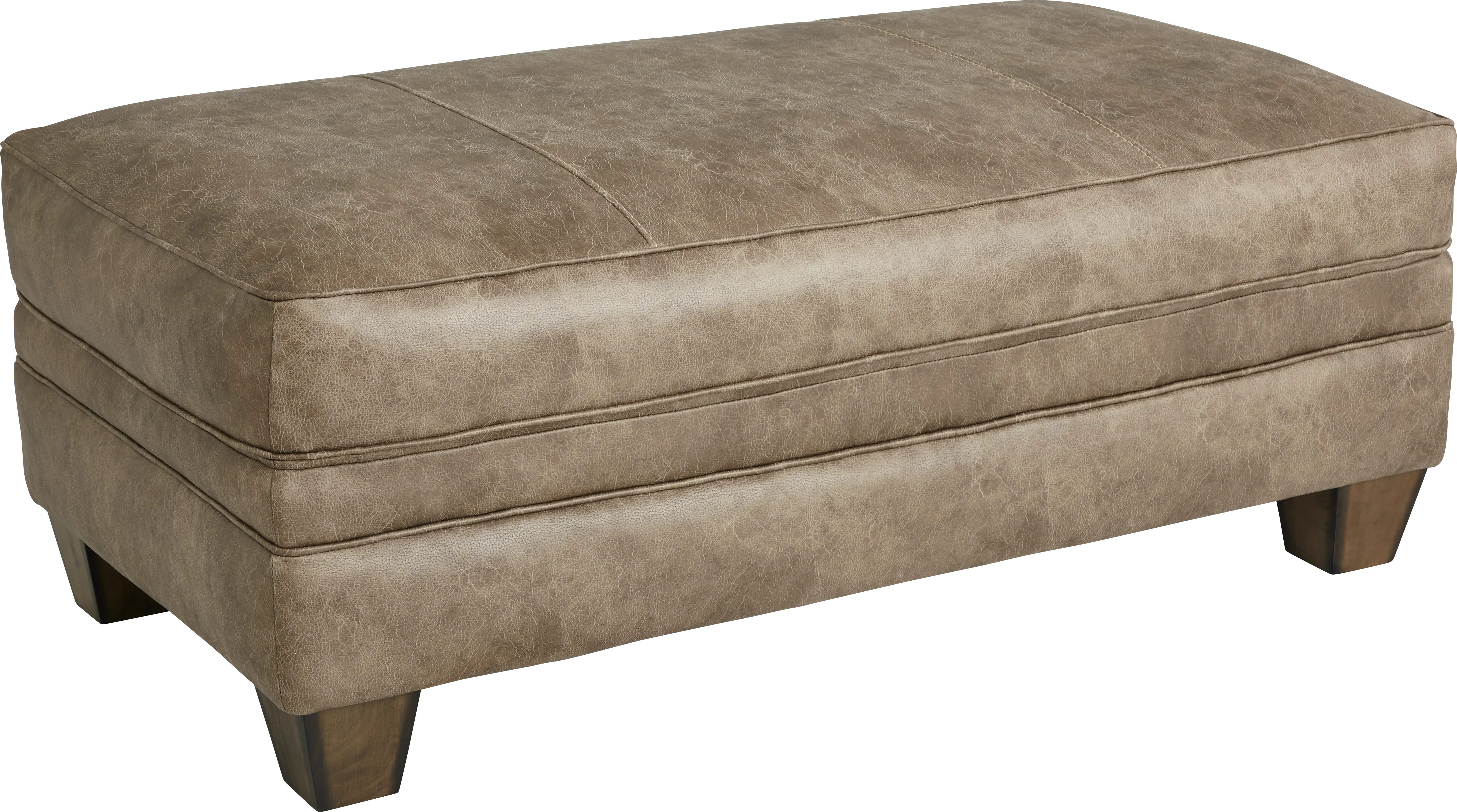 Hancock Park Brown Ottoman - Thumbnail - Image 1