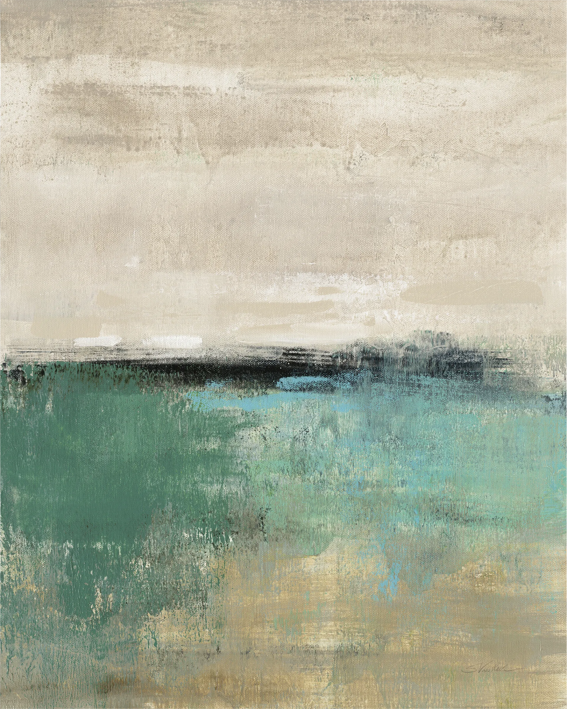 Distant Vision Green Artwork - Image 1