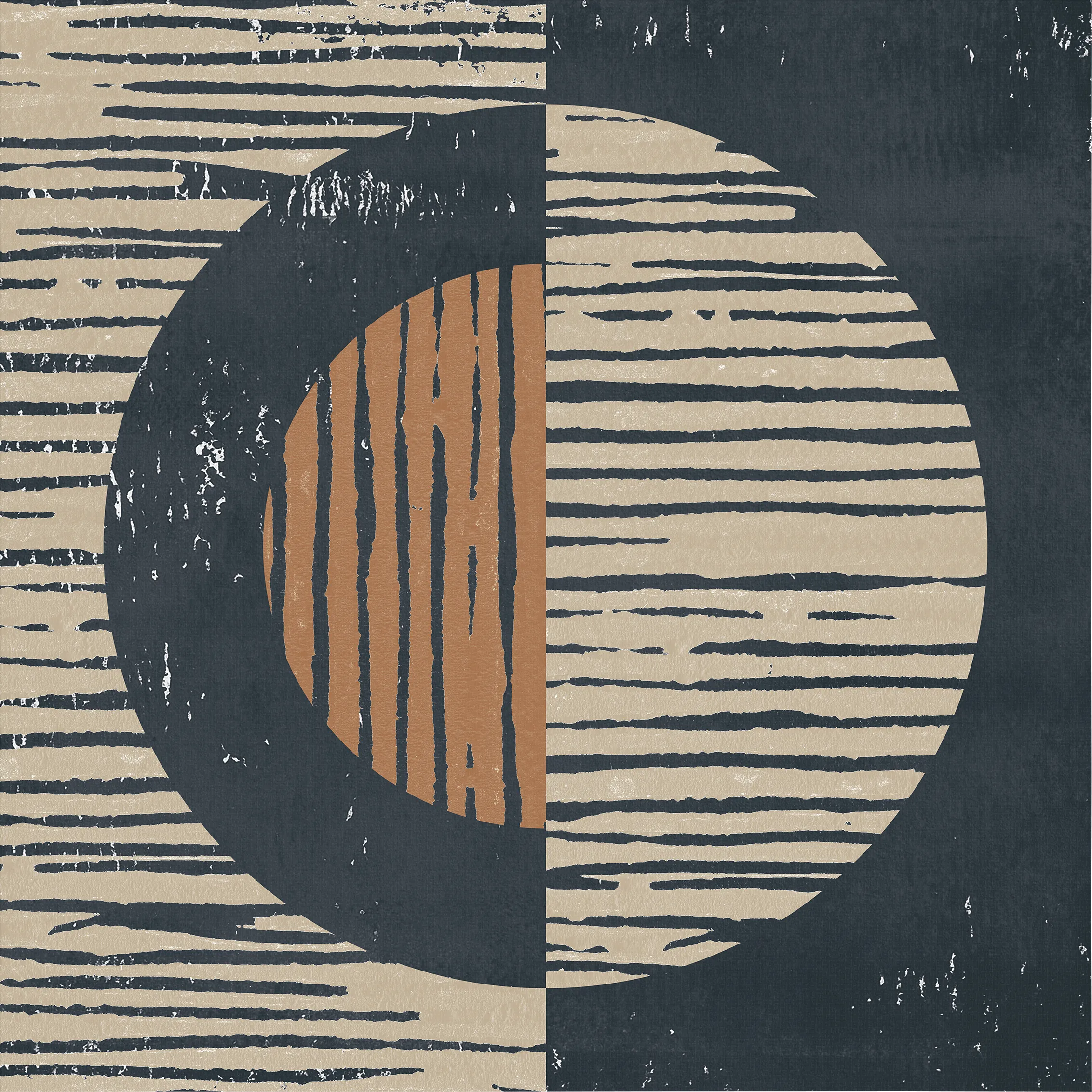 Faded Reality II Brown Artwork - Thumbnail - Image 1