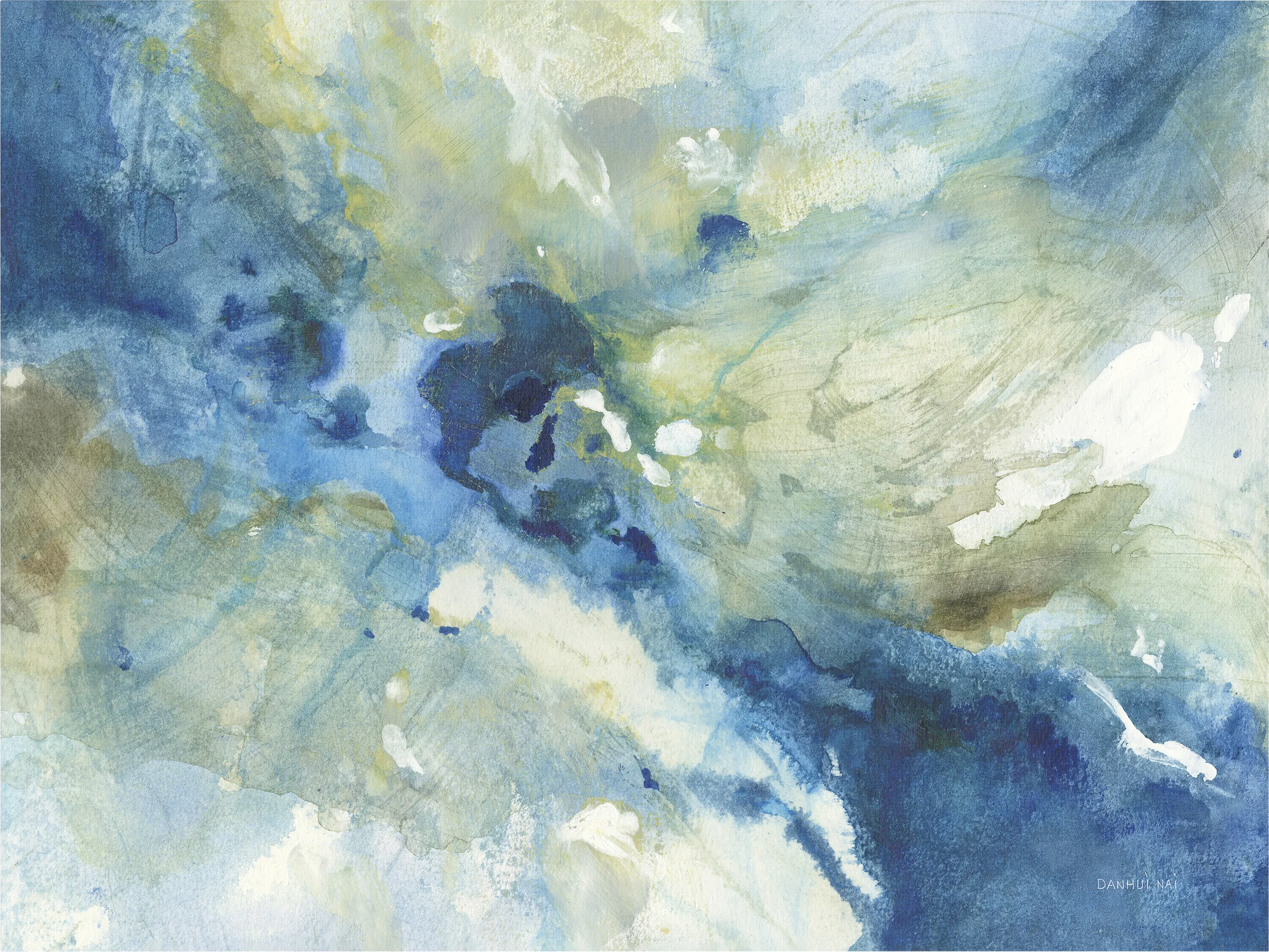 Deep Streams Blue Artwork