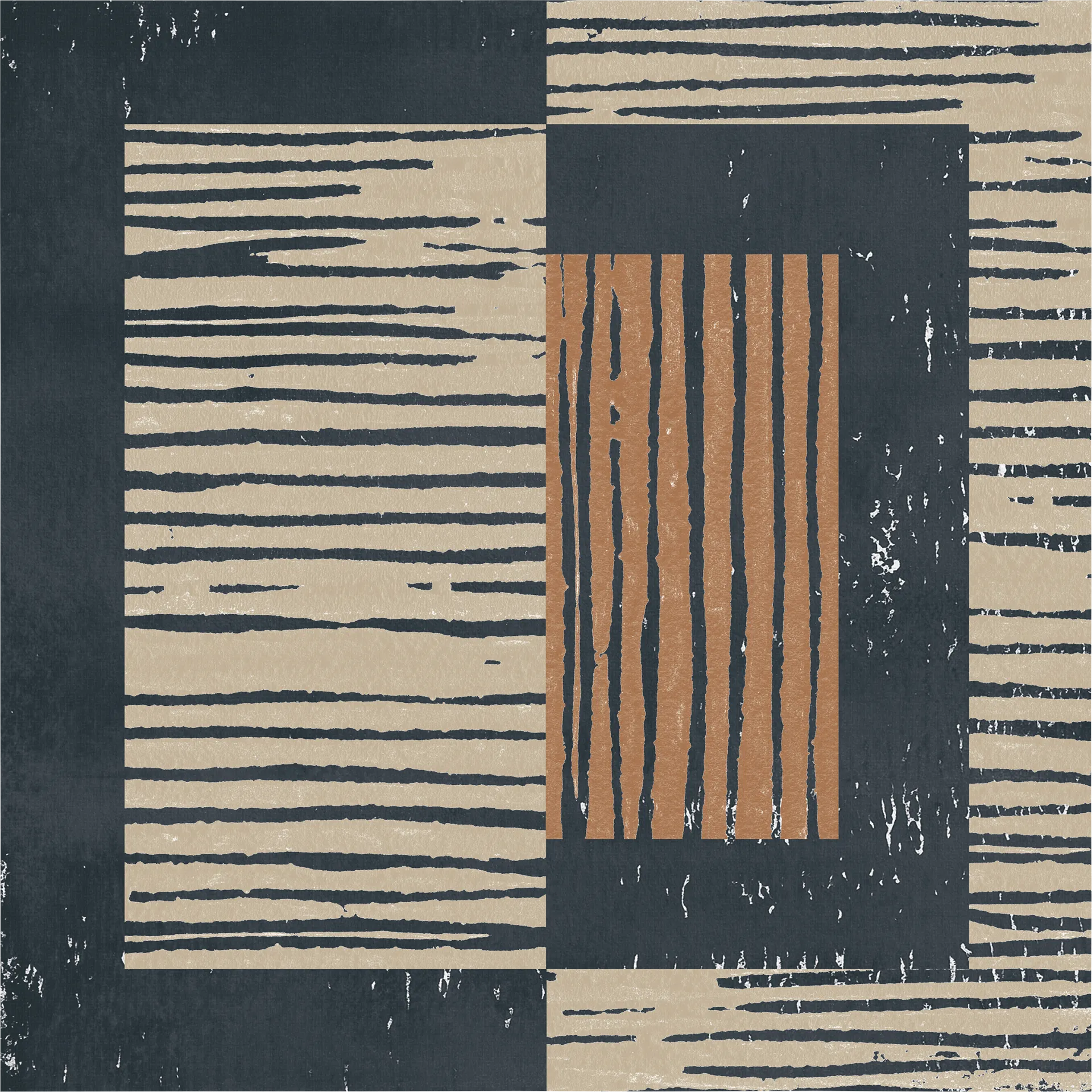 Faded Reality I Brown Artwork - Image 1