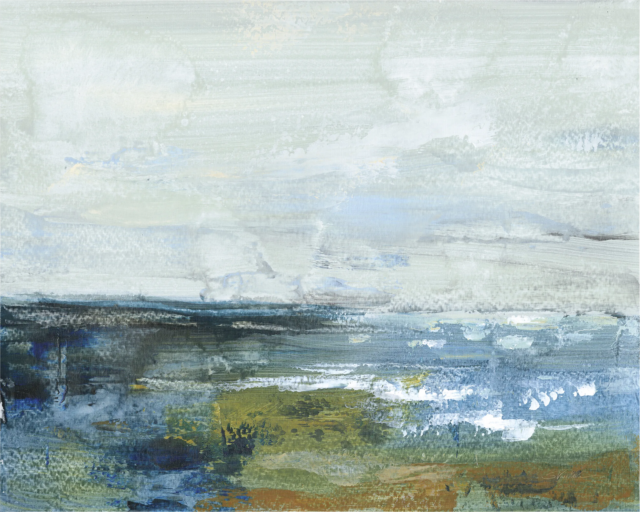 Early View Blue Artwork