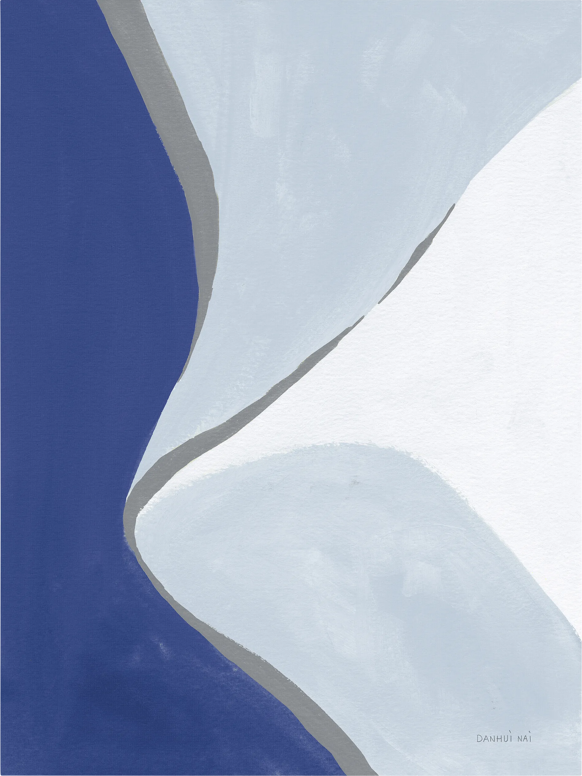 Stream Of Dreams II Blue Artwork - Image 1