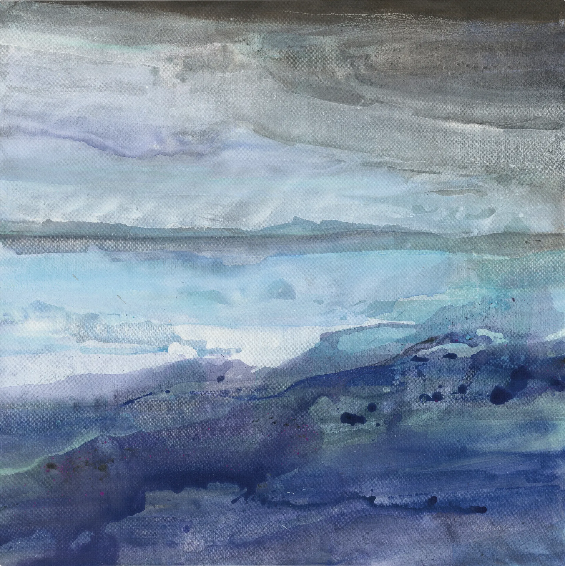 The Start Of A Storm Blue Artwork - Image 1