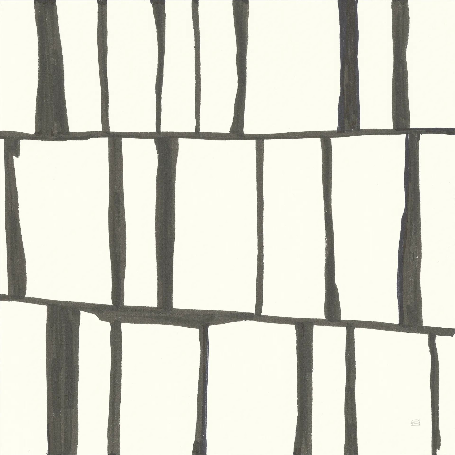 Rough Path White Artwork - Image 1