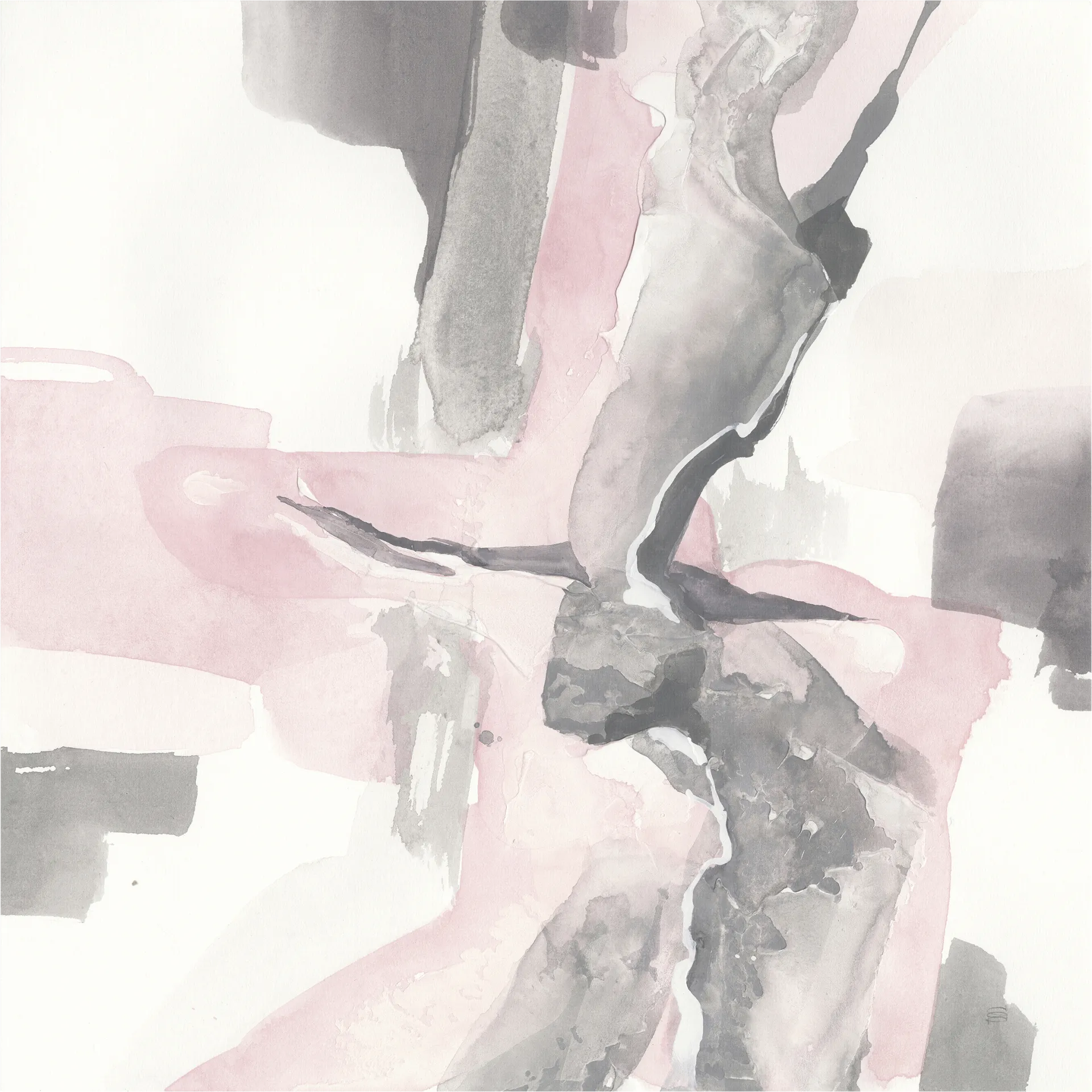 Flourishing Thoughts Pink Artwork - Image 1