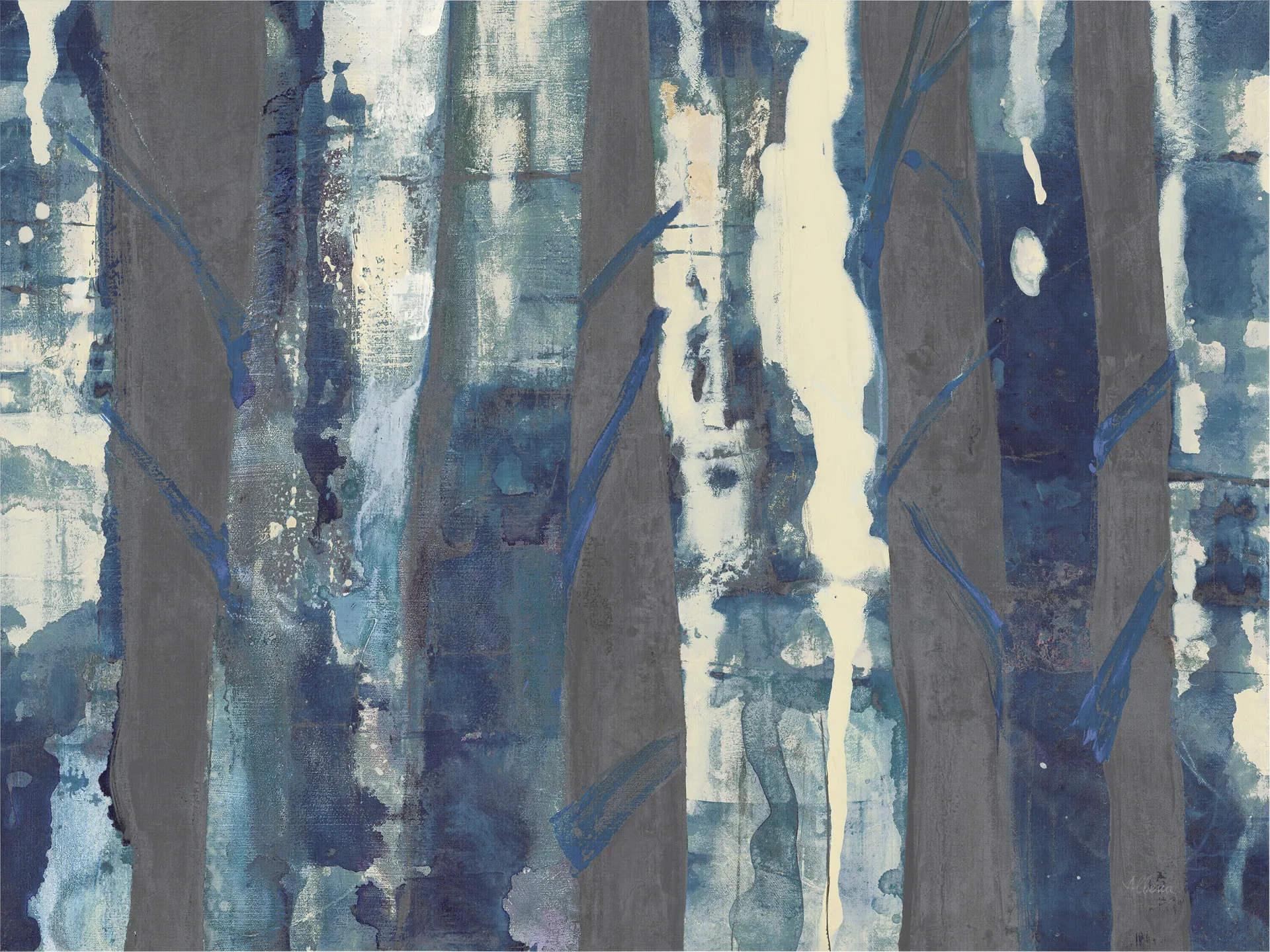 Quest Through The Woods Blue Artwork - Image 1