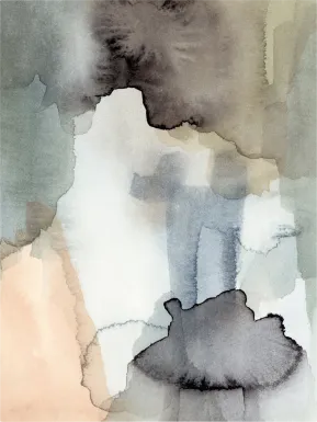 Ocean's Depth Gray Artwork