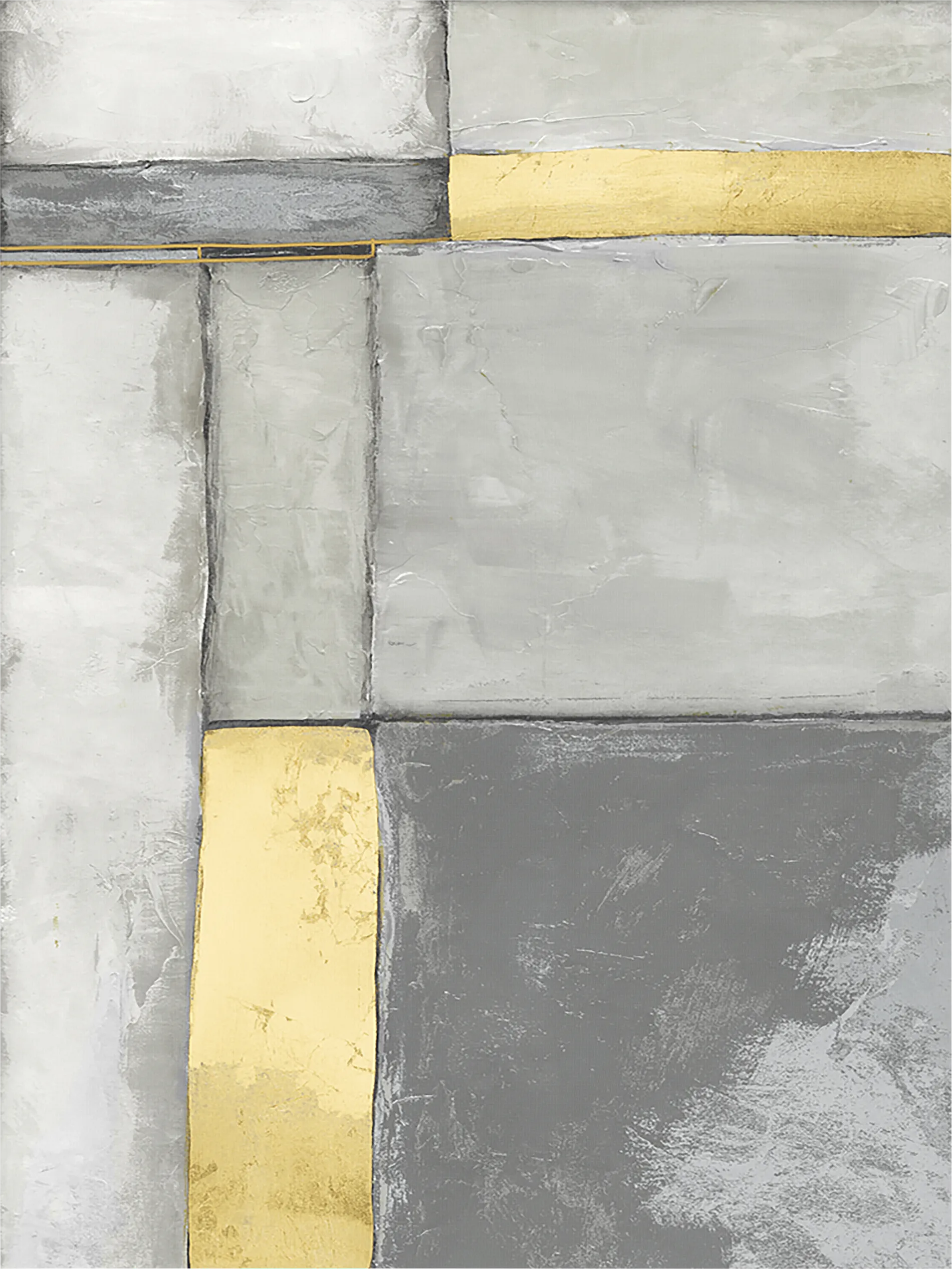 Strong Foundation I Gray Artwork - Image 1