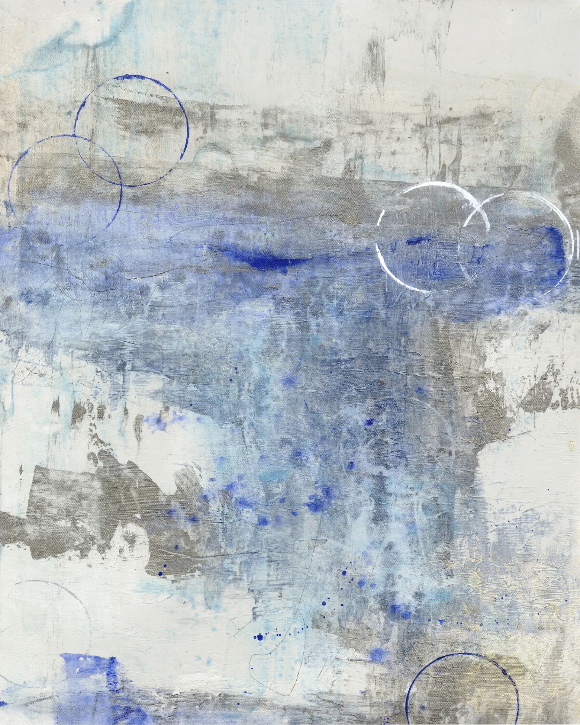 Winter's Gift Blue Artwork - Image 1