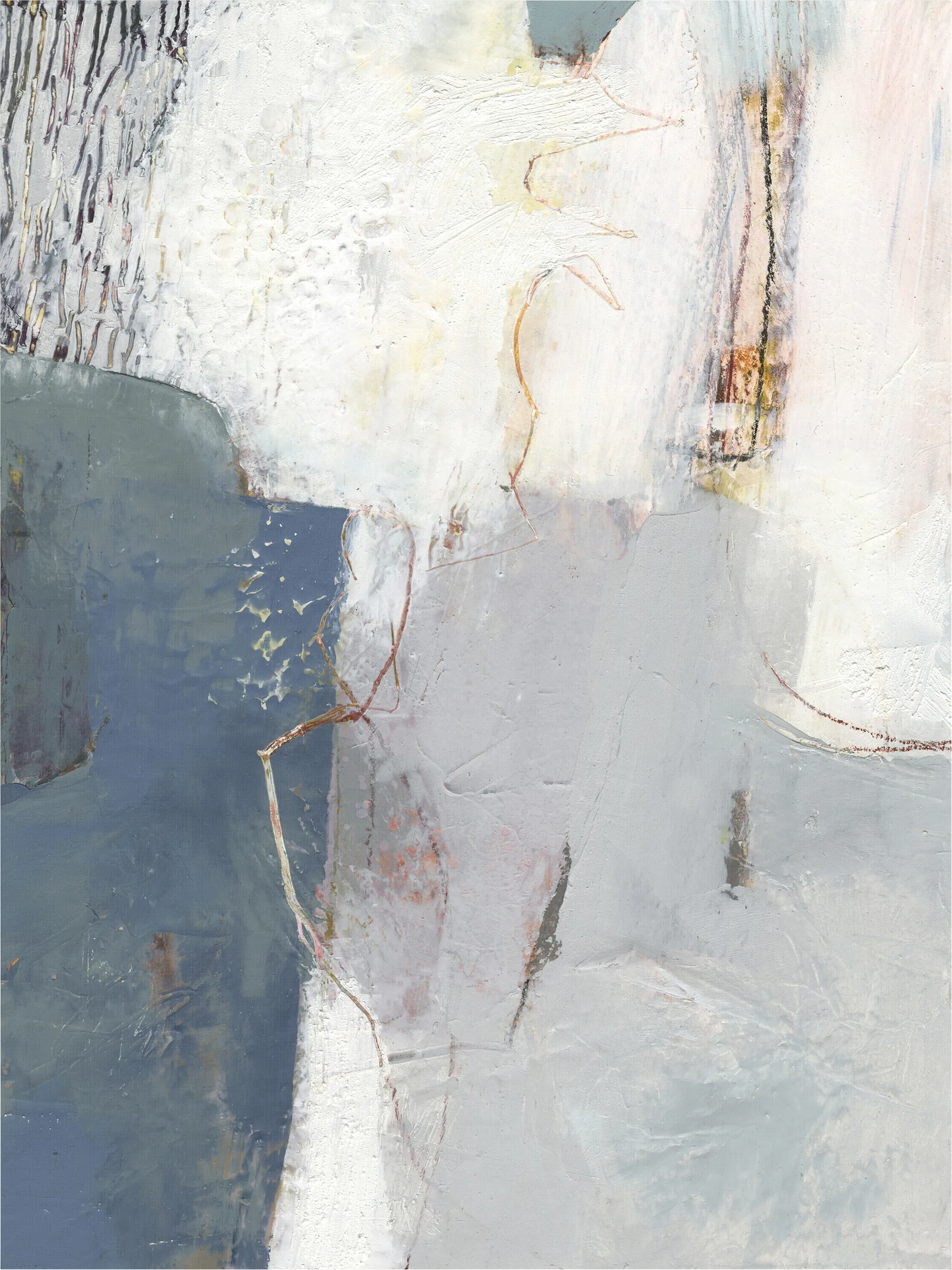 Frozen Sea Blue Artwork - Image 1