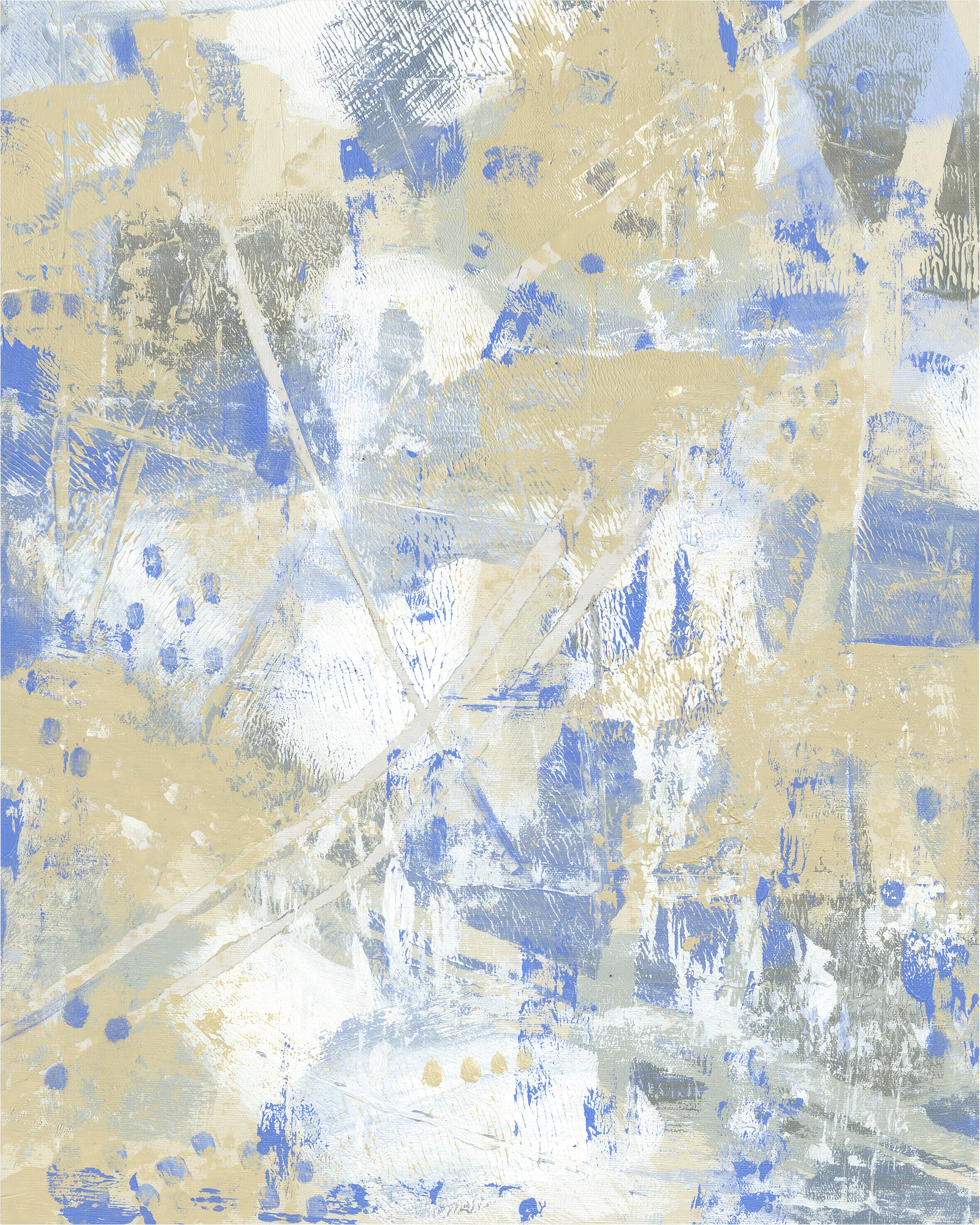 Jupiter's Surface Blue Artwork - Thumbnail - Image 1