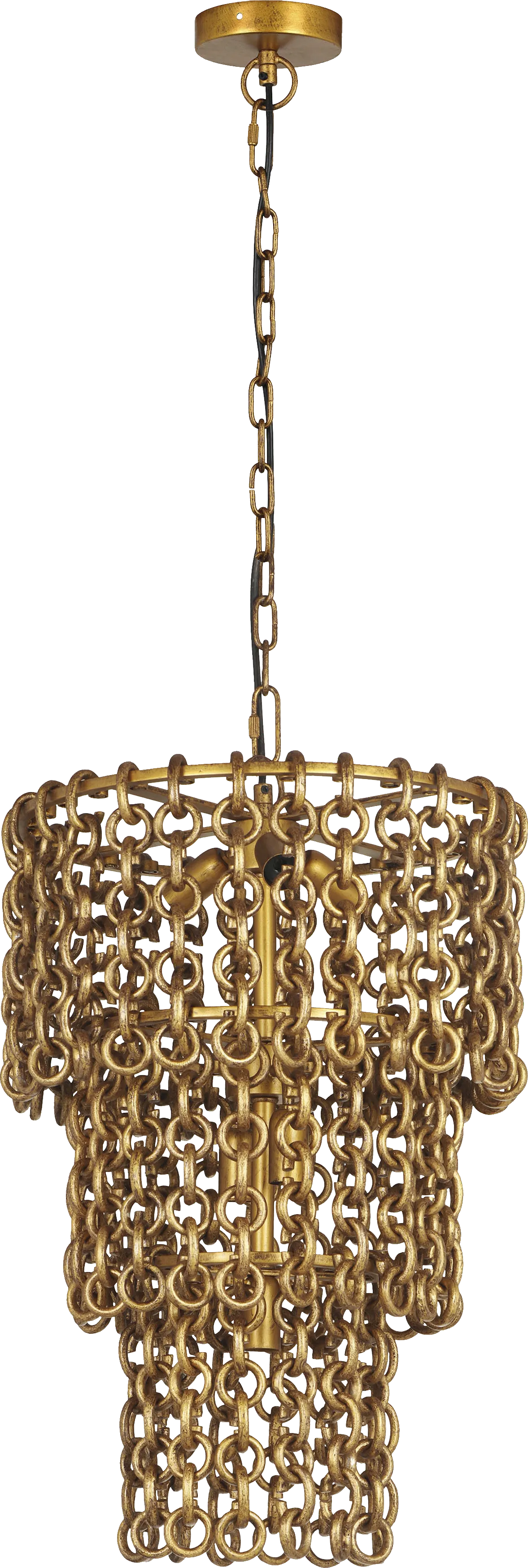 Karis Hollow Brass Chandelier - Thumbnail - Image 1
