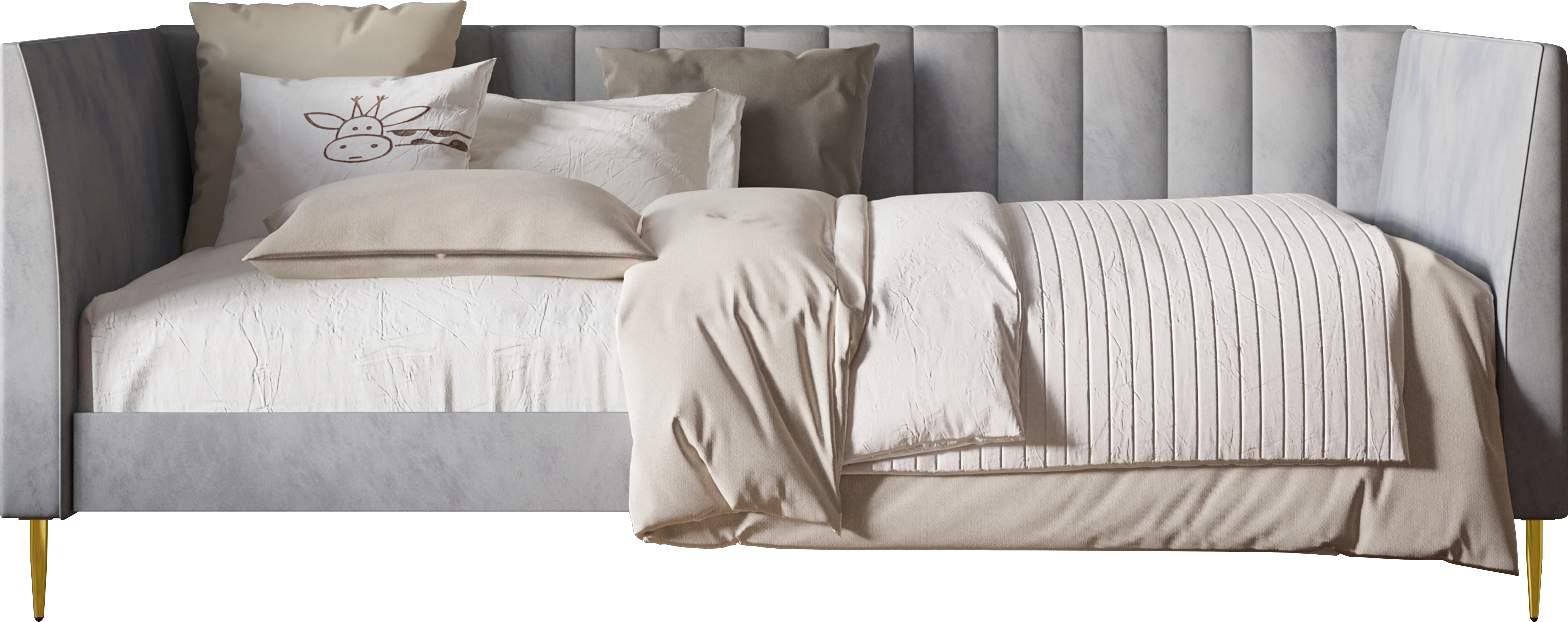 Buxmont Gray Twin Daybed - Thumbnail - Image 1