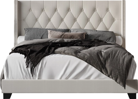 Erdrick Light Gray Queen Bed