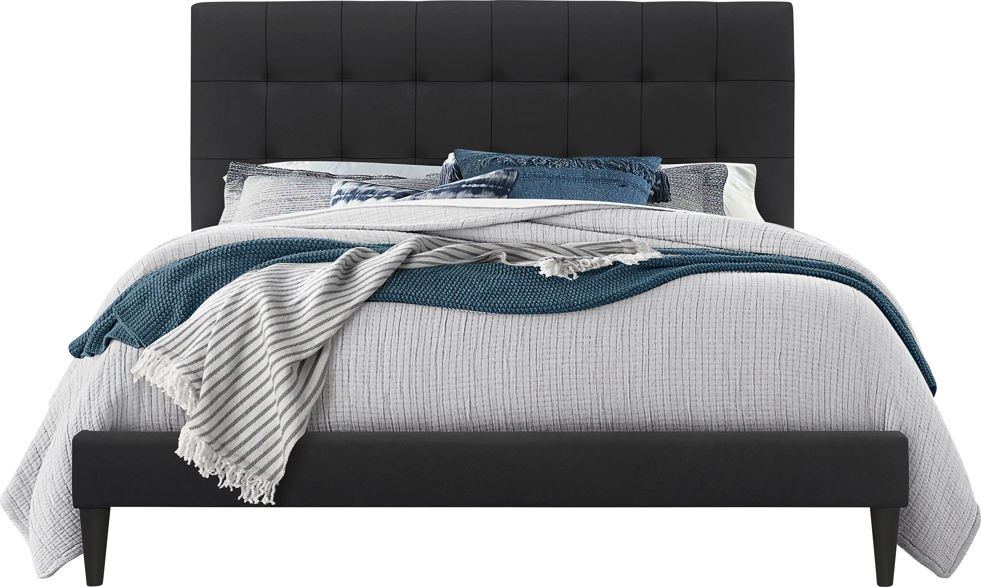 Estaugh Black Full Bed - Thumbnail - Image 1