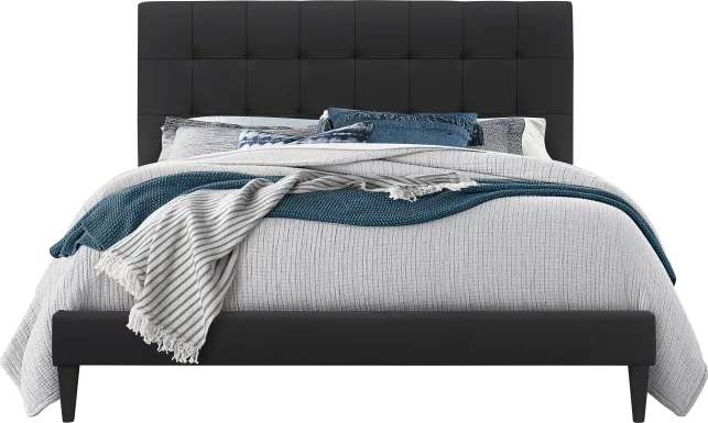 Estaugh Black Twin Bed