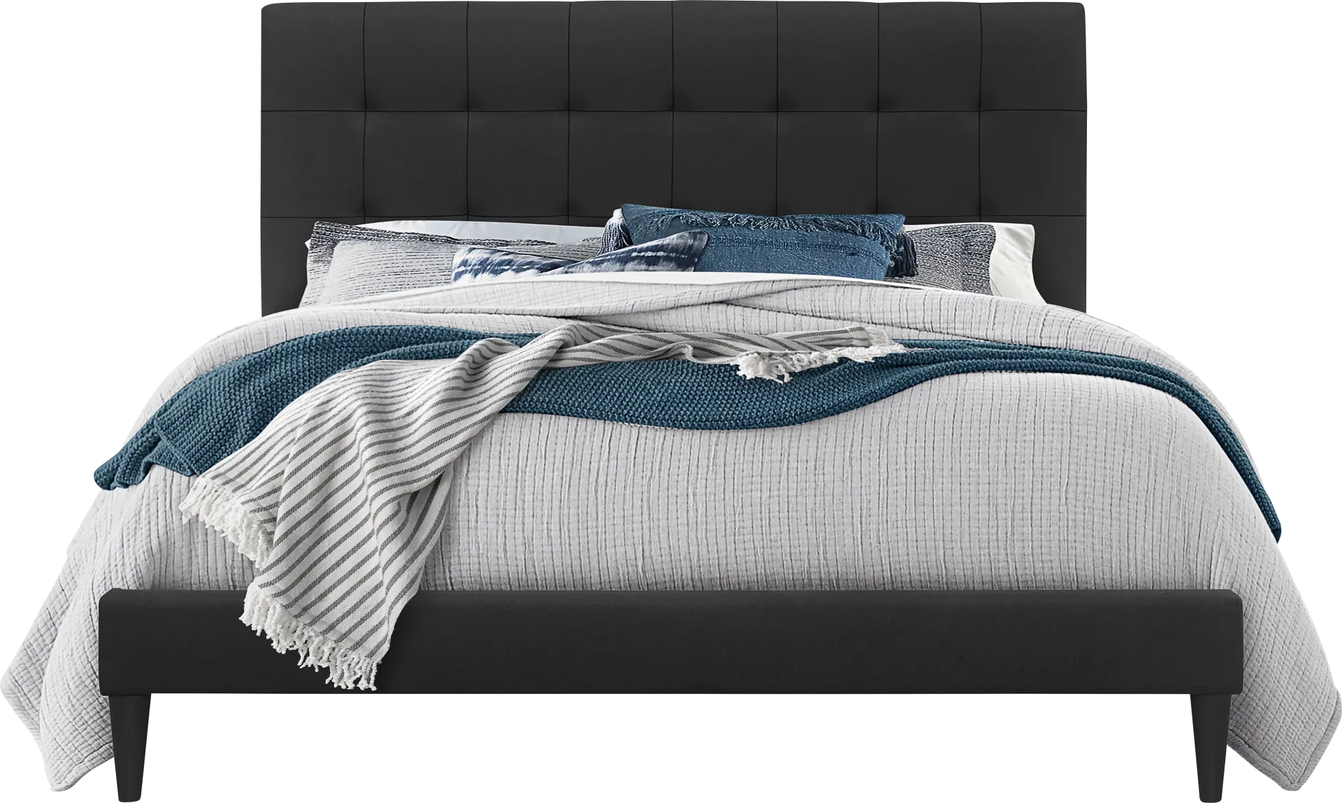 Estaugh Black Full Bed - Image 1