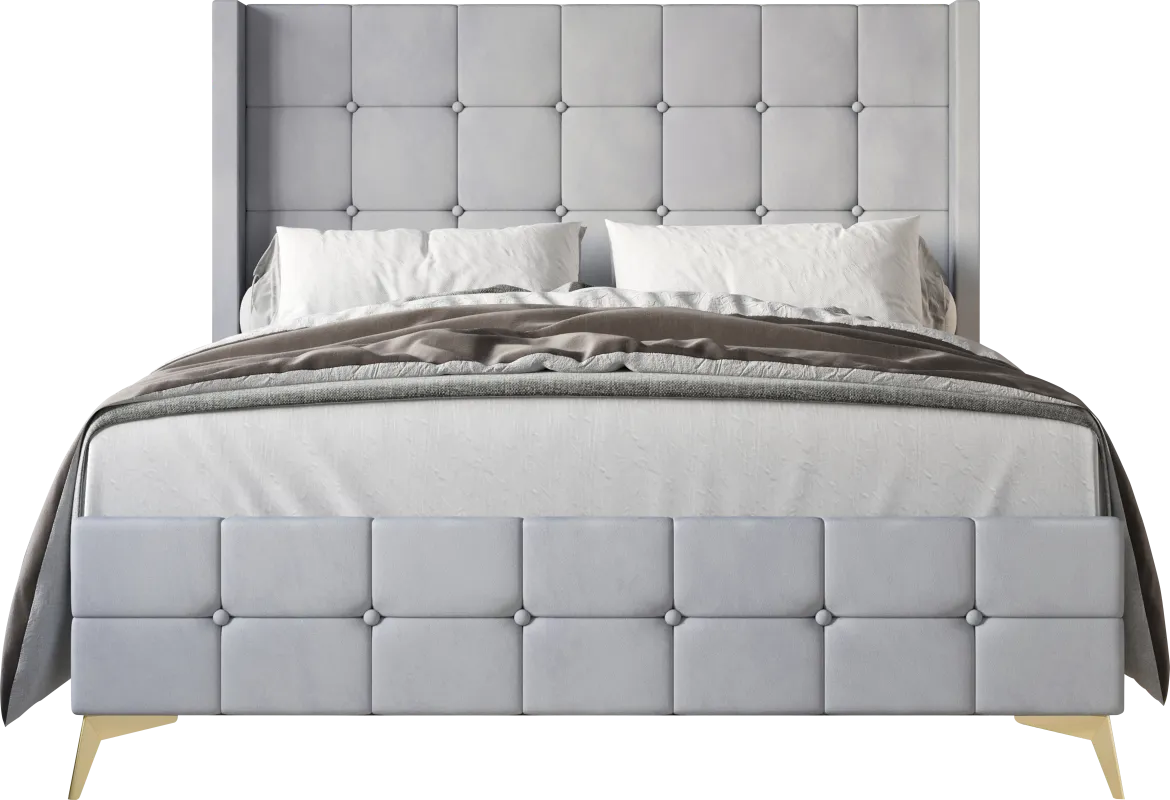 Allpeina Gray King Bed