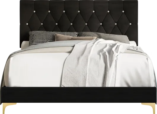 Bickley Black Queen Bed with Bench