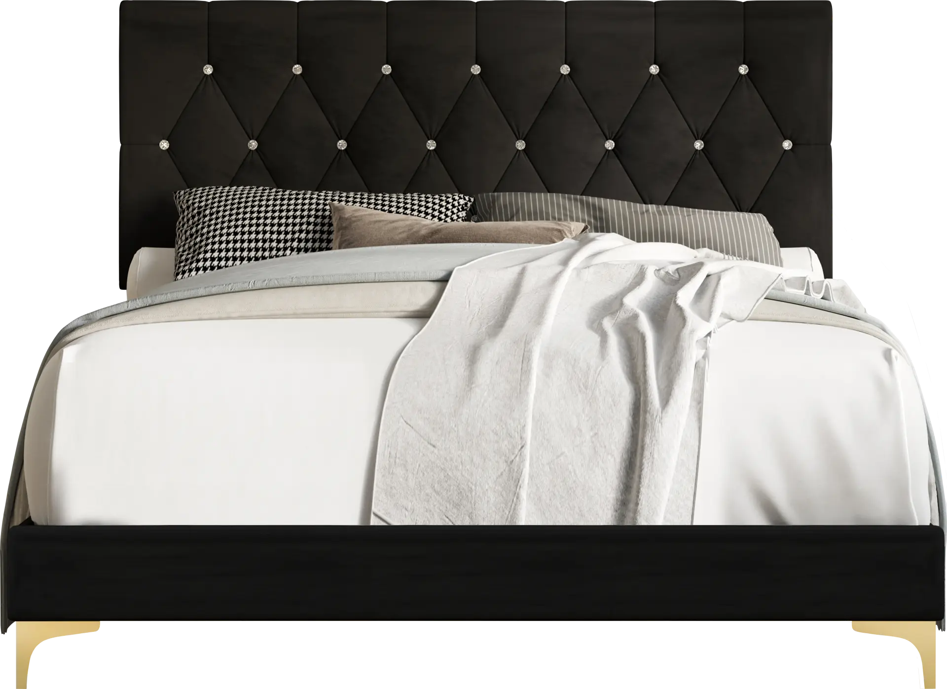 Bickley Black King Bed with Bench
