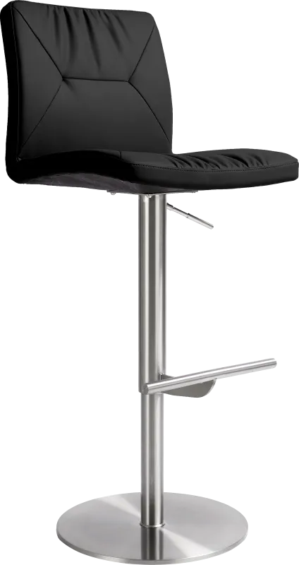 Limoneria Black Adjustable Barstool
