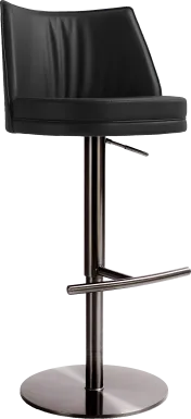 Tuolomne Black Adjustable Barstool