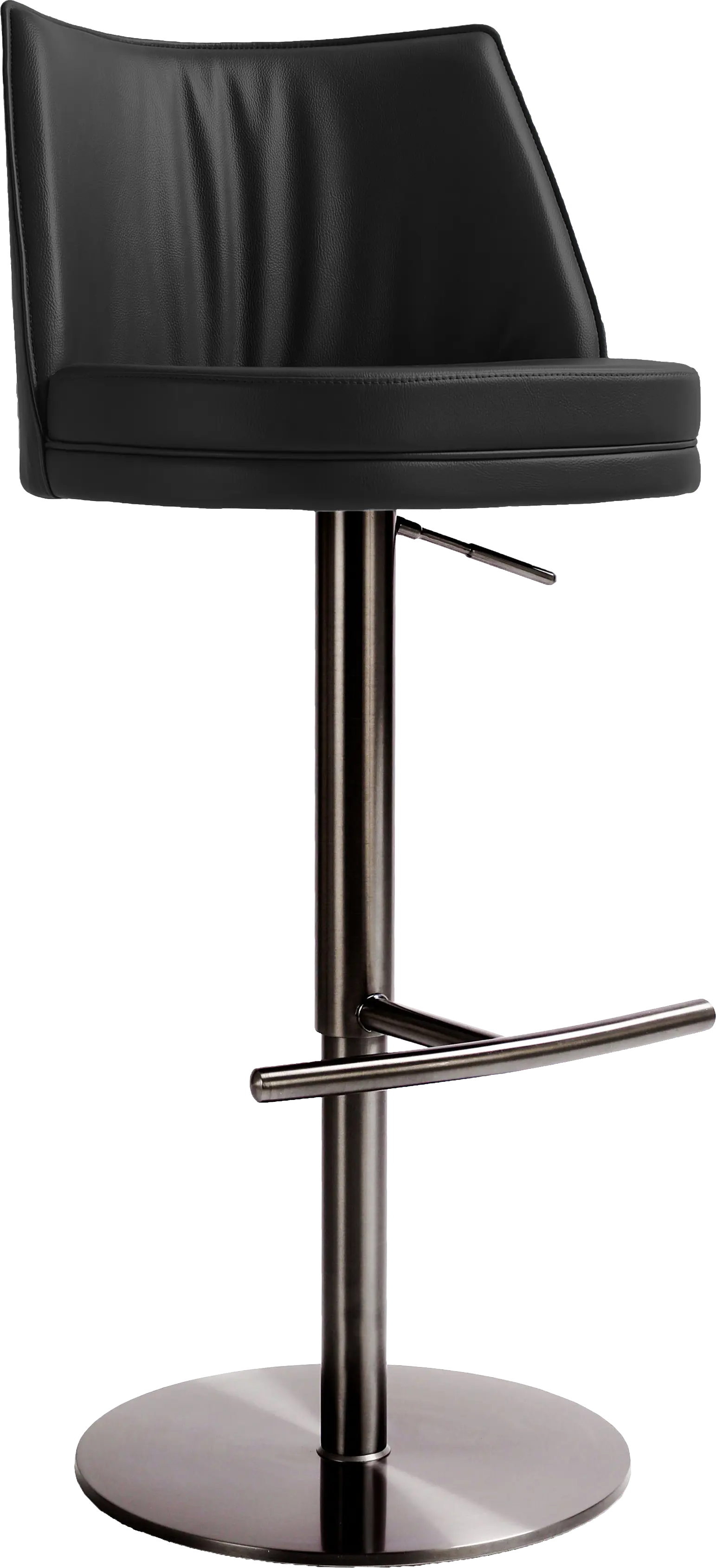 Tuolomne Black Adjustable Barstool
