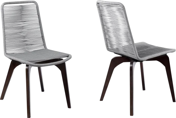 Outdoor Bobolink Silver Side Chair, Set of 2