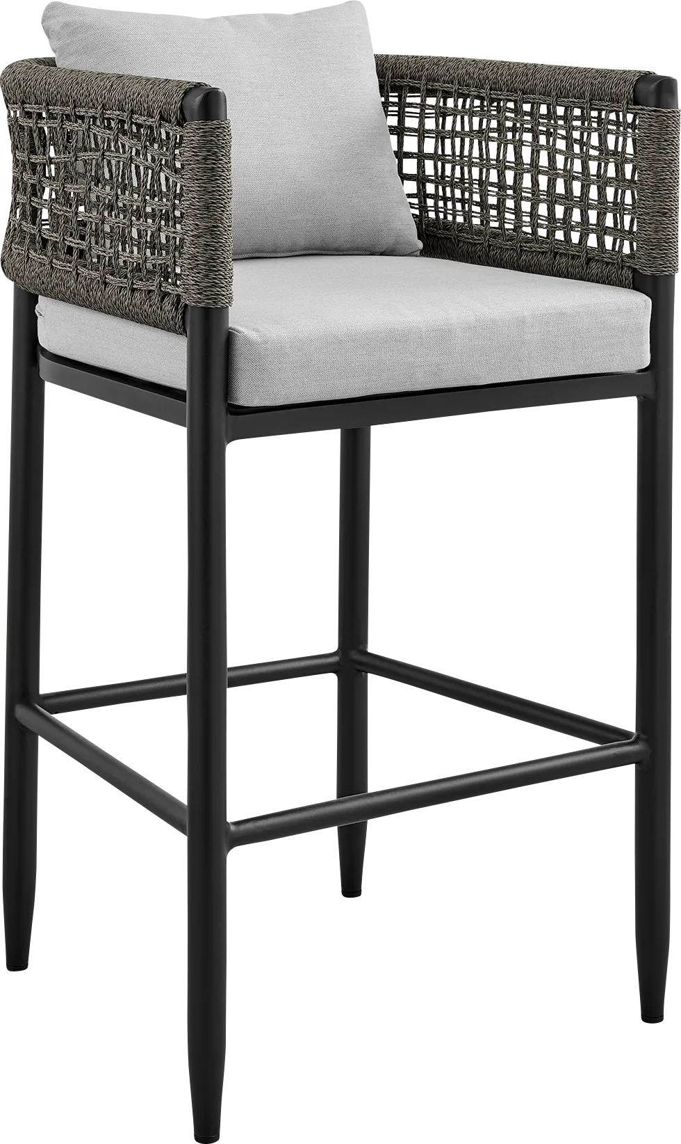 Outdoor Agusta Black Barstool - Thumbnail - Image 1