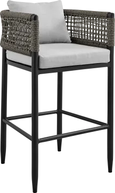Outdoor Agusta Black Barstool