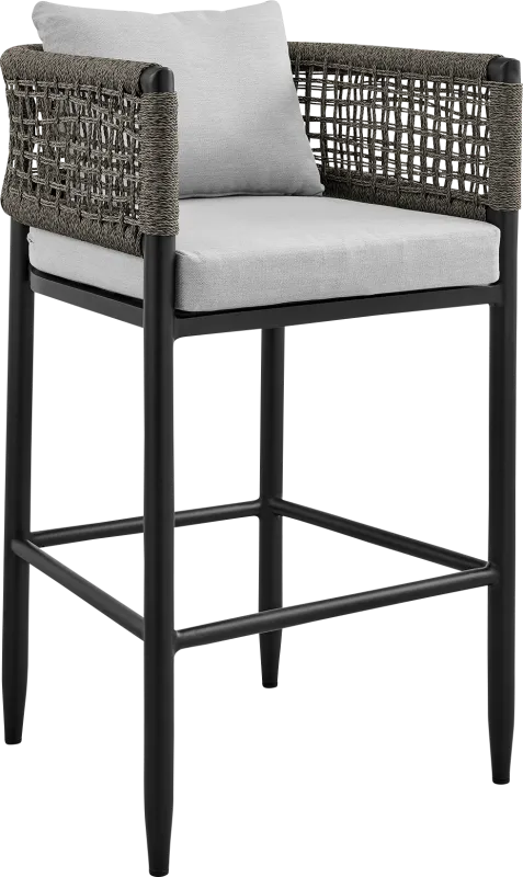 Outdoor Agusta Black Barstool